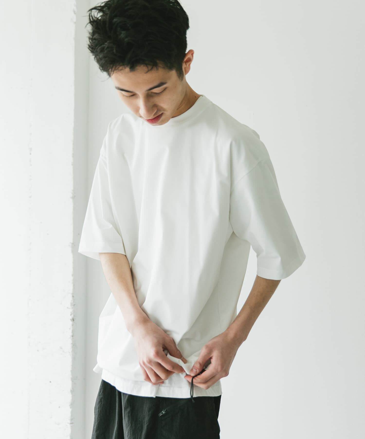URBAN RESEARCH DOORS「URD Drawstring Short-Sleeve T-shirts」|Tシャツ・カットソー|