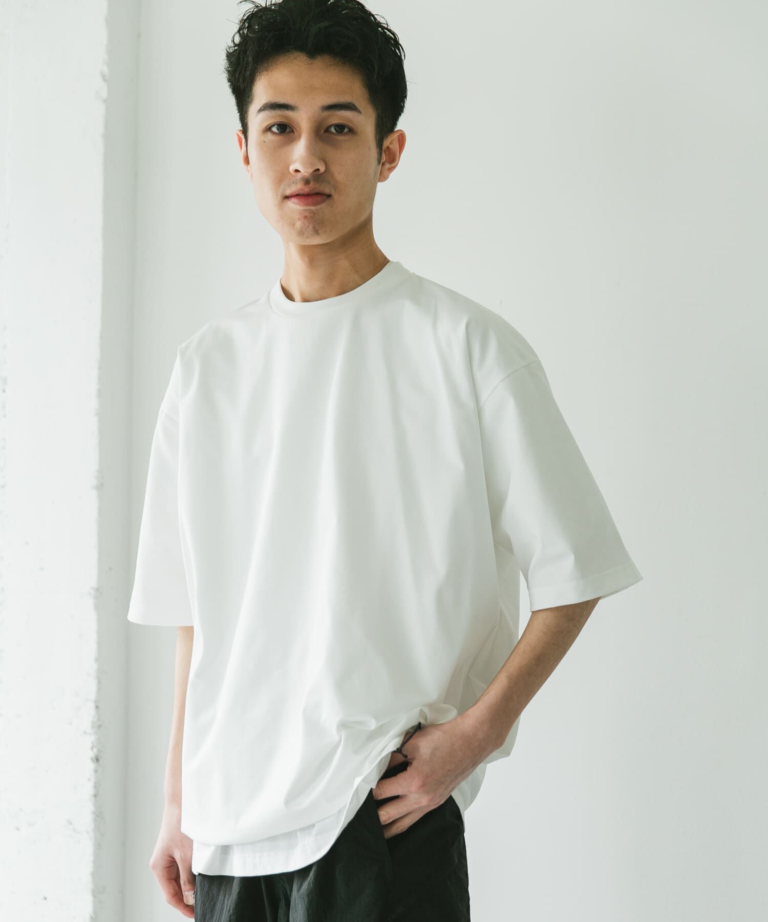 URBAN RESEARCH DOORS「URD Drawstring Short-Sleeve T-shirts」|Tシャツ・カットソー|