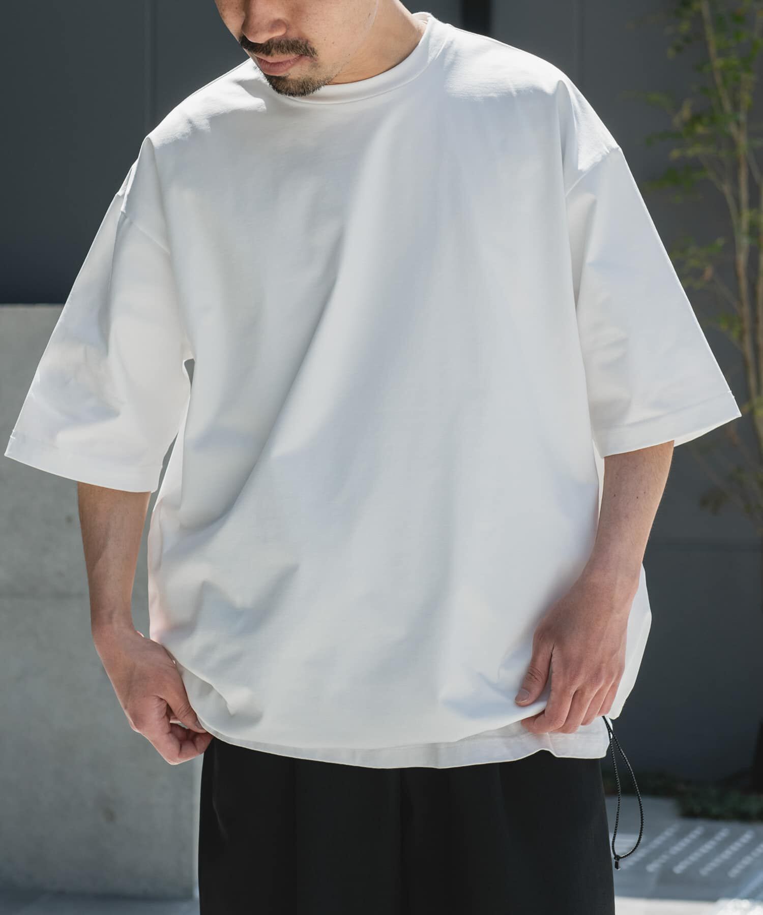 URBAN RESEARCH DOORS「URD Drawstring Short-Sleeve T-shirts」|Tシャツ・カットソー|