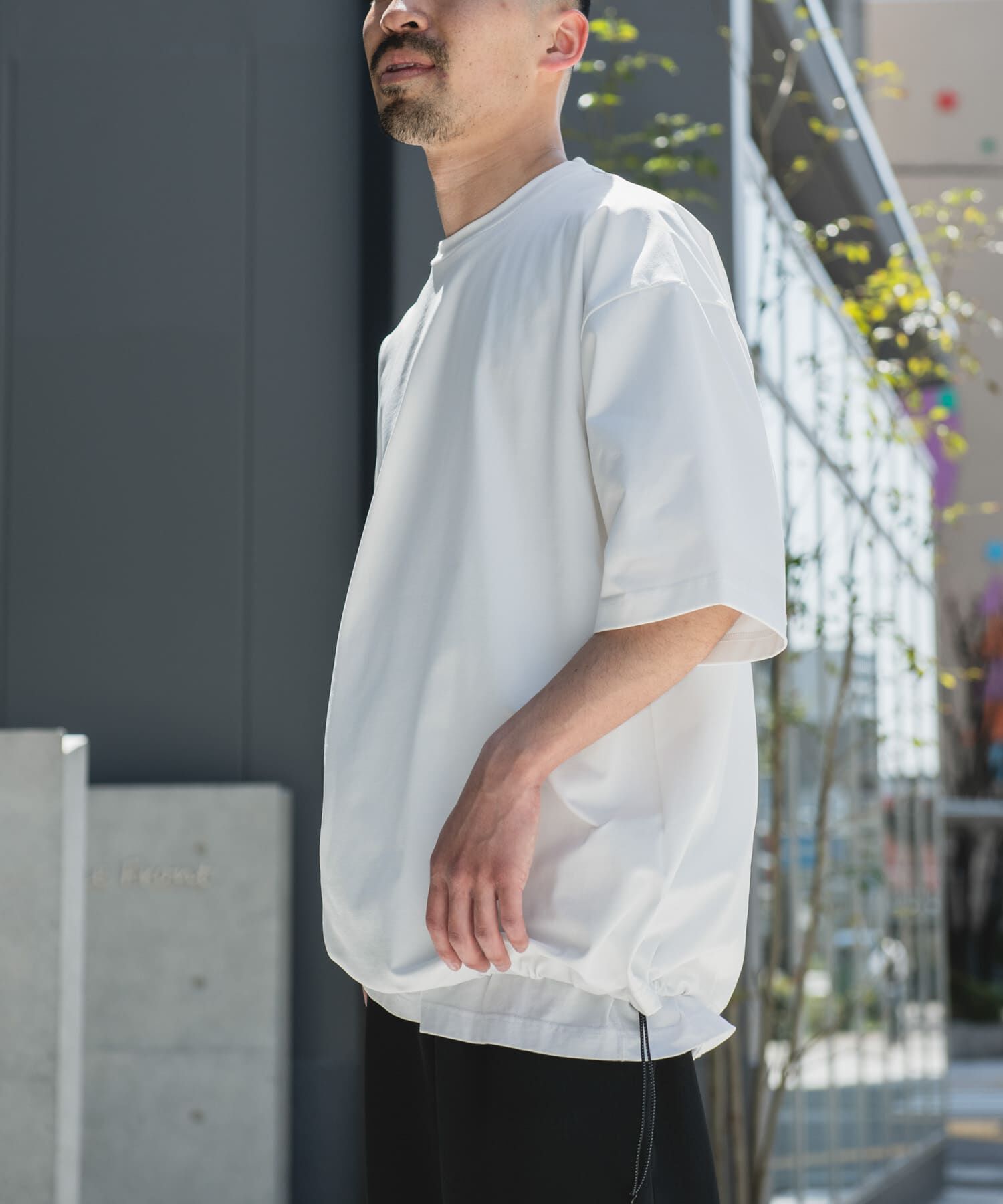 URBAN RESEARCH DOORS「URD Drawstring Short-Sleeve T-shirts」|Tシャツ・カットソー|