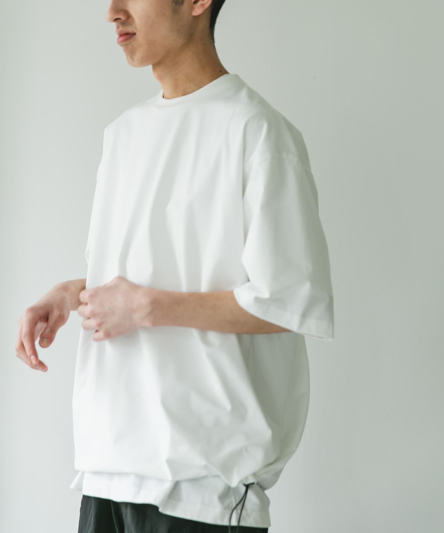 URBAN RESEARCH DOORS「URD Drawstring Short-Sleeve T-shirts」|Tシャツ・カットソー|