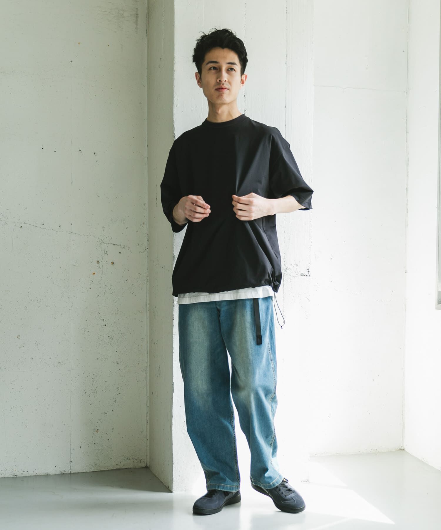 URBAN RESEARCH DOORS「URD Drawstring Short-Sleeve T-shirts」|Tシャツ・カットソー|