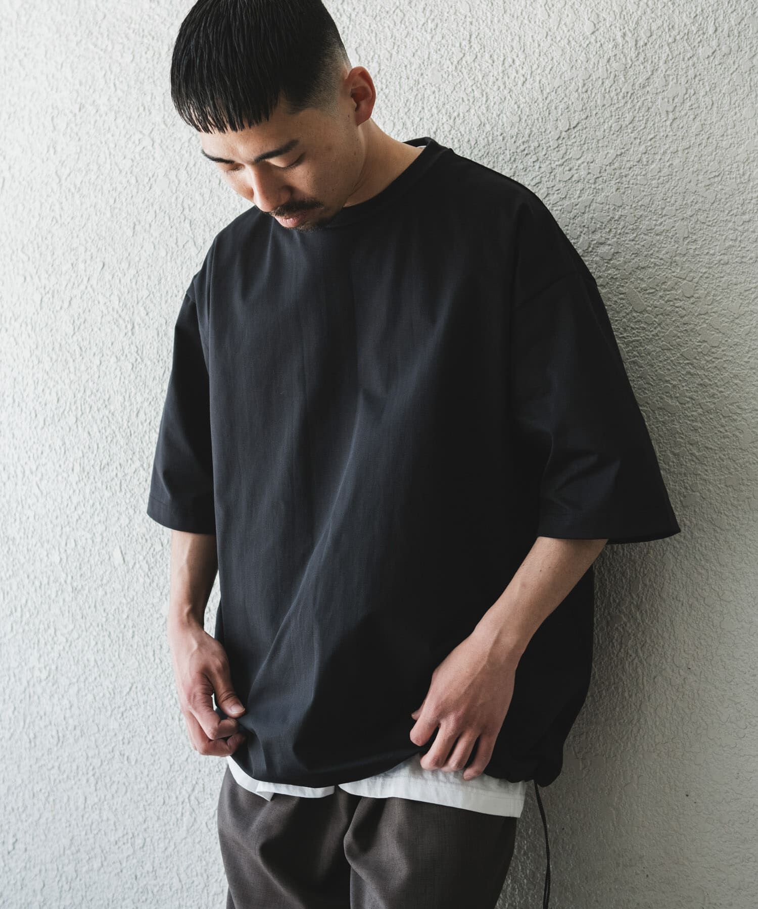 URBAN RESEARCH DOORS「URD Drawstring Short-Sleeve T-shirts」|Tシャツ・カットソー|