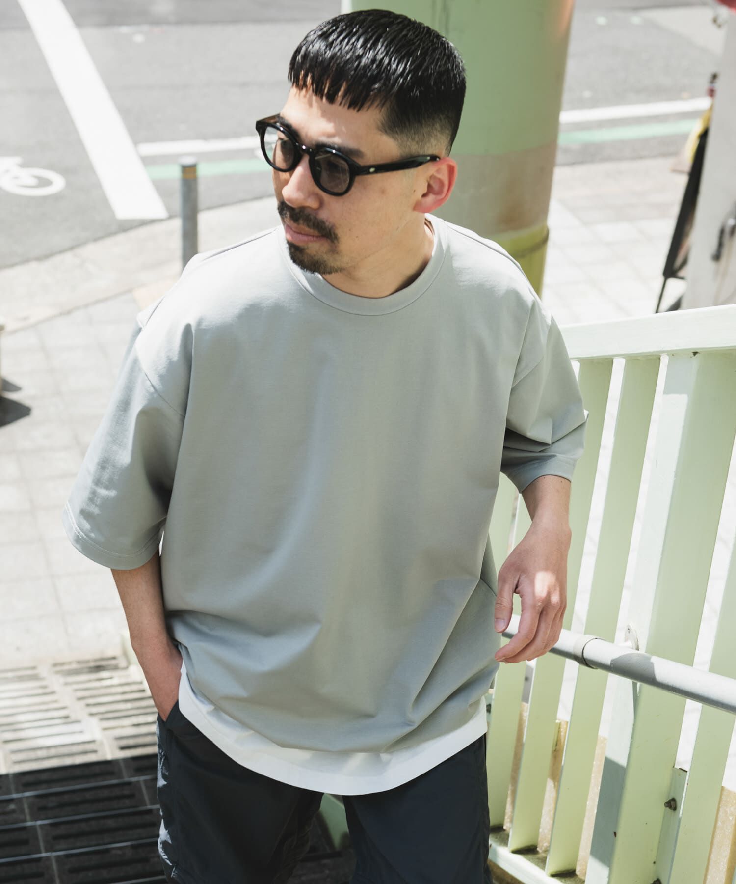 URBAN RESEARCH DOORS「URD Drawstring Short-Sleeve T-shirts」|Tシャツ・カットソー|