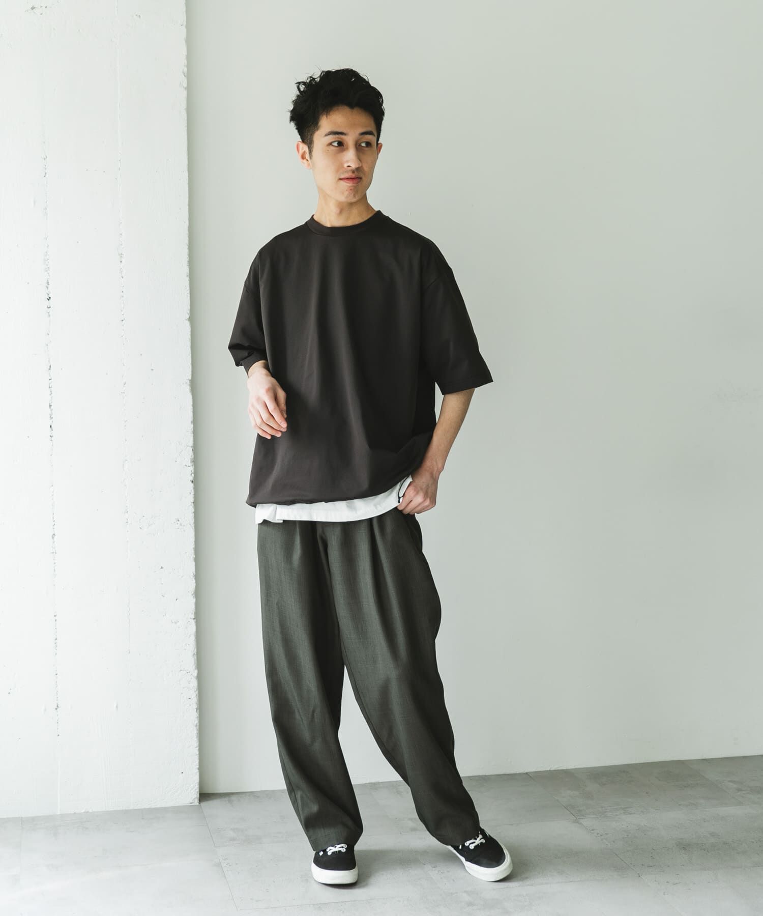 URBAN RESEARCH DOORS「URD Drawstring Short-Sleeve T-shirts」|Tシャツ・カットソー|