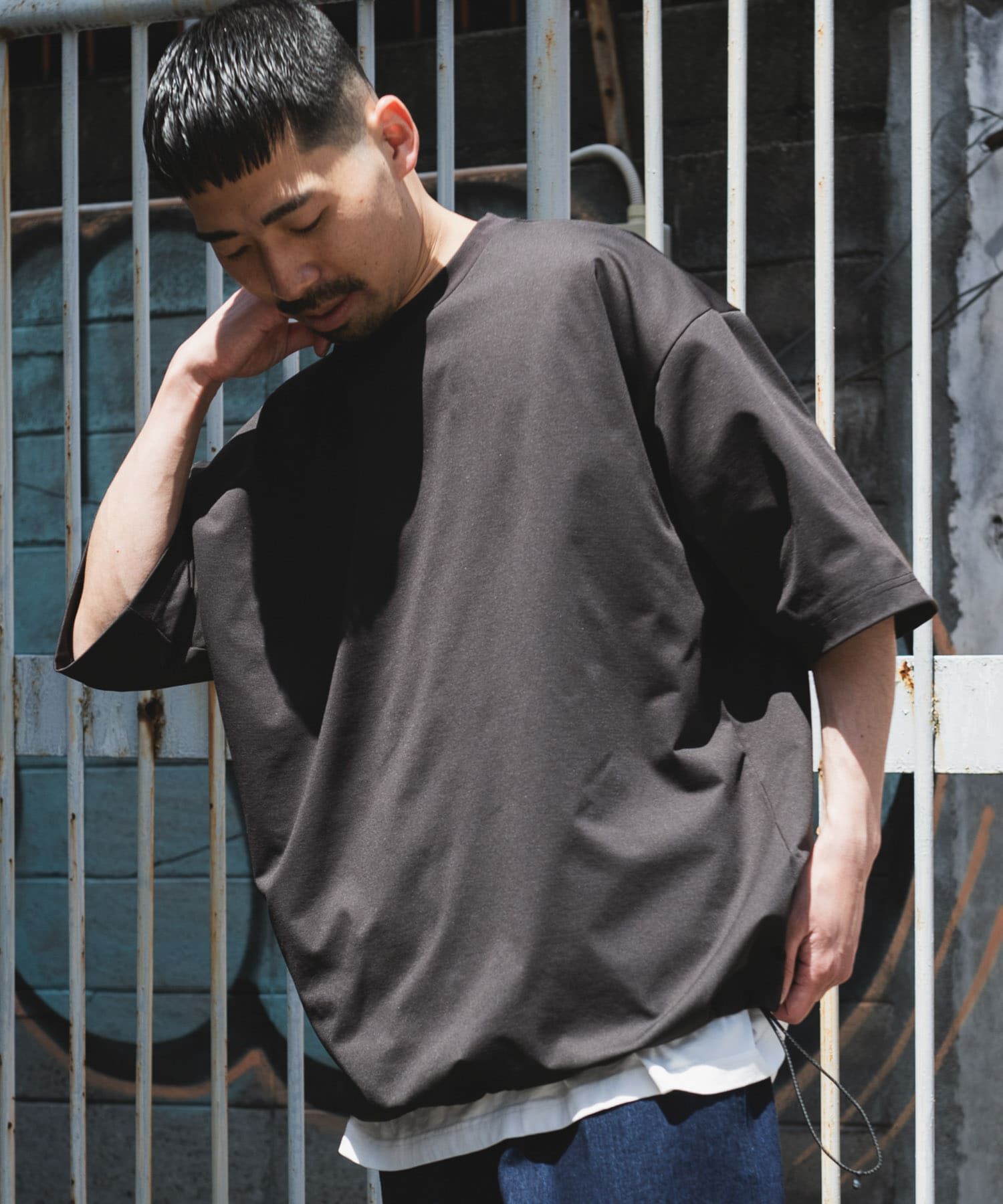 URBAN RESEARCH DOORS「URD Drawstring Short-Sleeve T-shirts」|Tシャツ・カットソー|