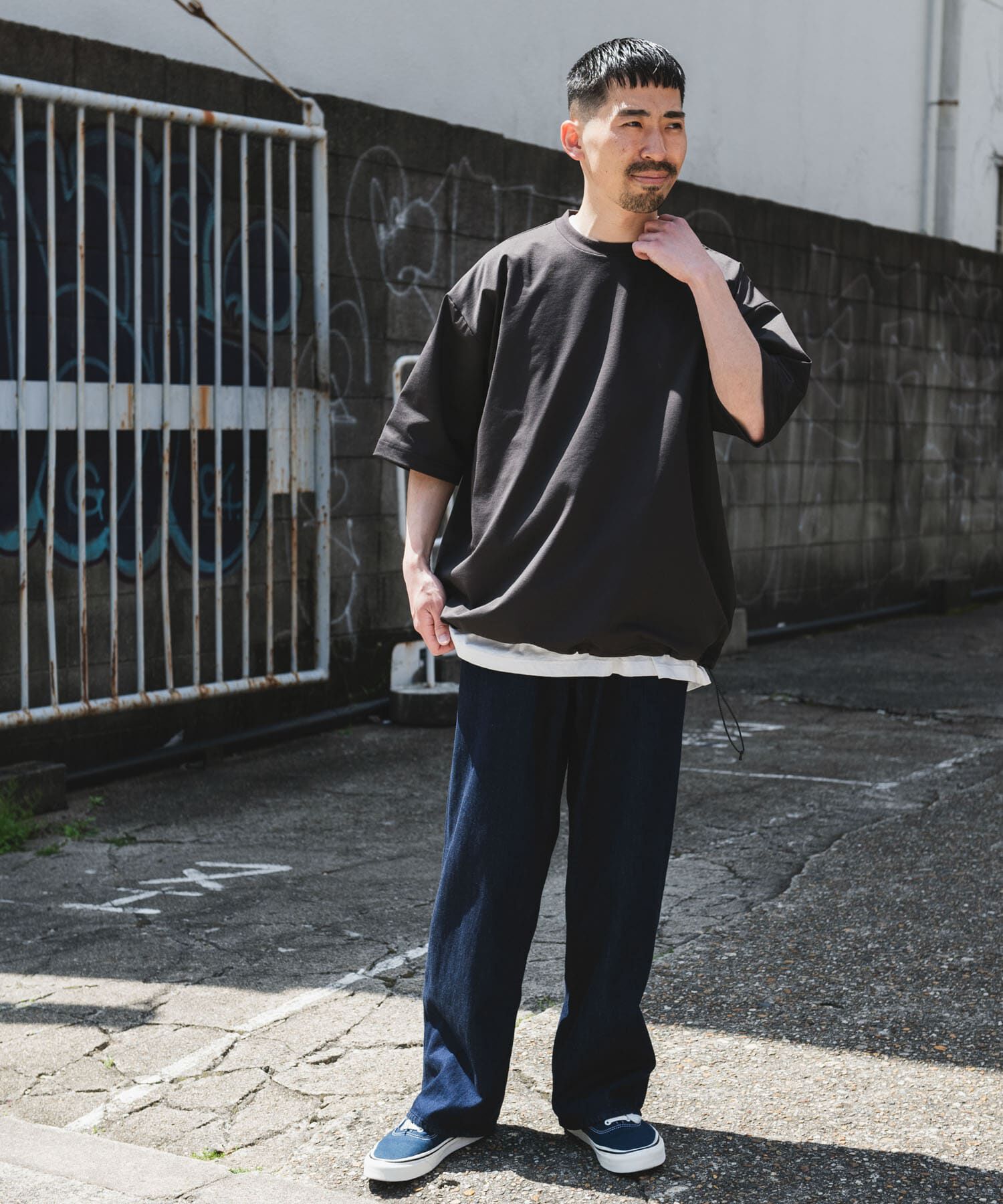 URBAN RESEARCH DOORS「URD Drawstring Short-Sleeve T-shirts」|Tシャツ・カットソー|