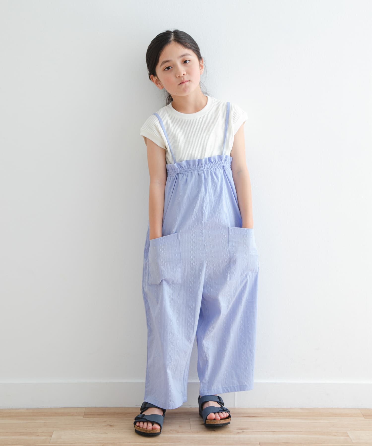 URBAN RESEARCH DOORS「フリルバギーキャミサロペット(KIDS)」|ワンピース|