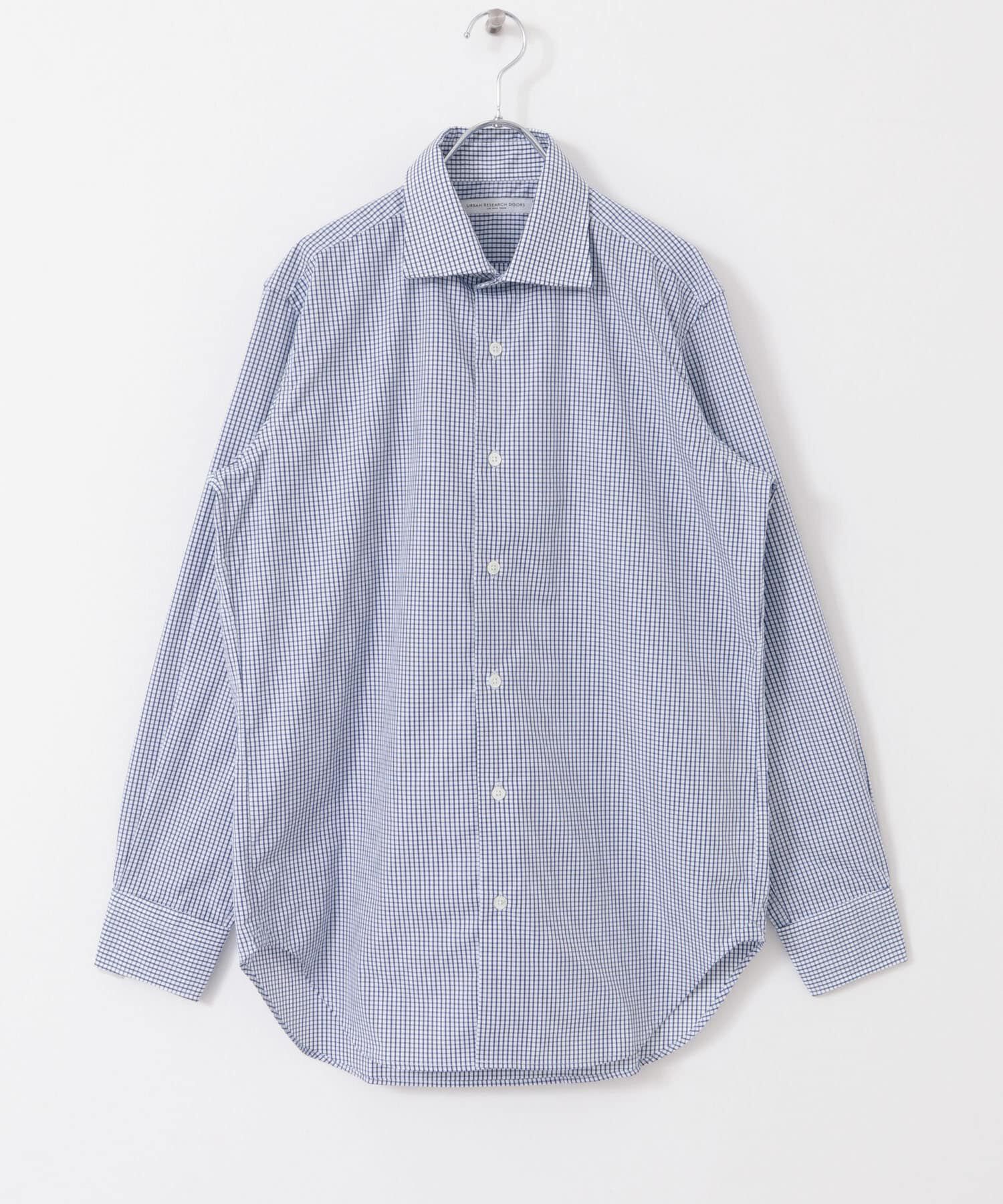 URBAN RESEARCH DOORS「『イージーケア』LIFE STYLE TAILOR　セミワイドチェックシャツ」|シャツ・ブラウス|