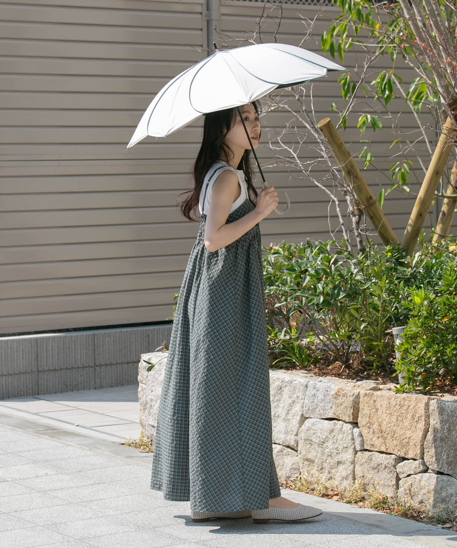 SMELLY「because　晴雨兼用パイピングフラワー」|傘|