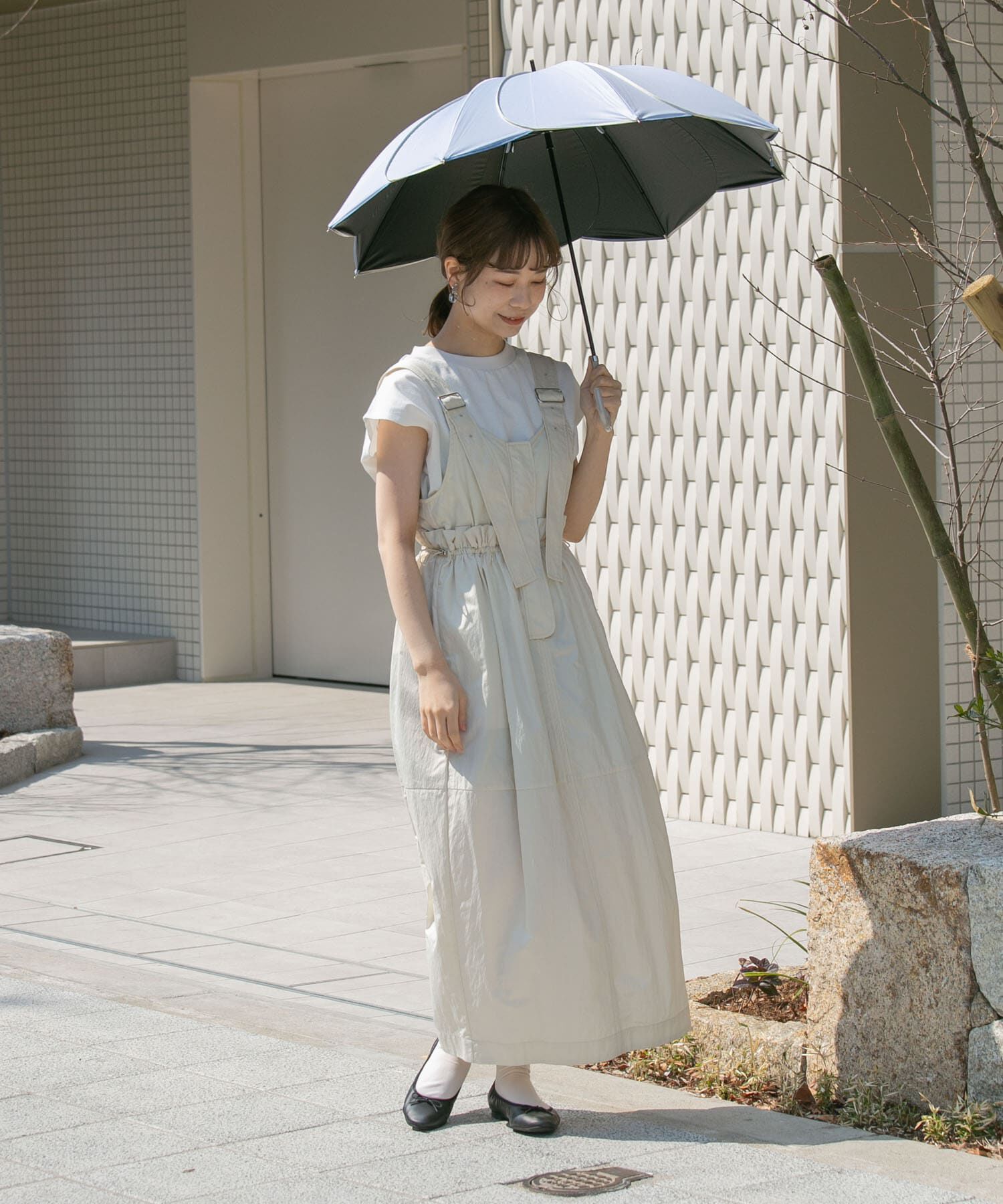 SMELLY「because　晴雨兼用パイピングフラワー」|傘|