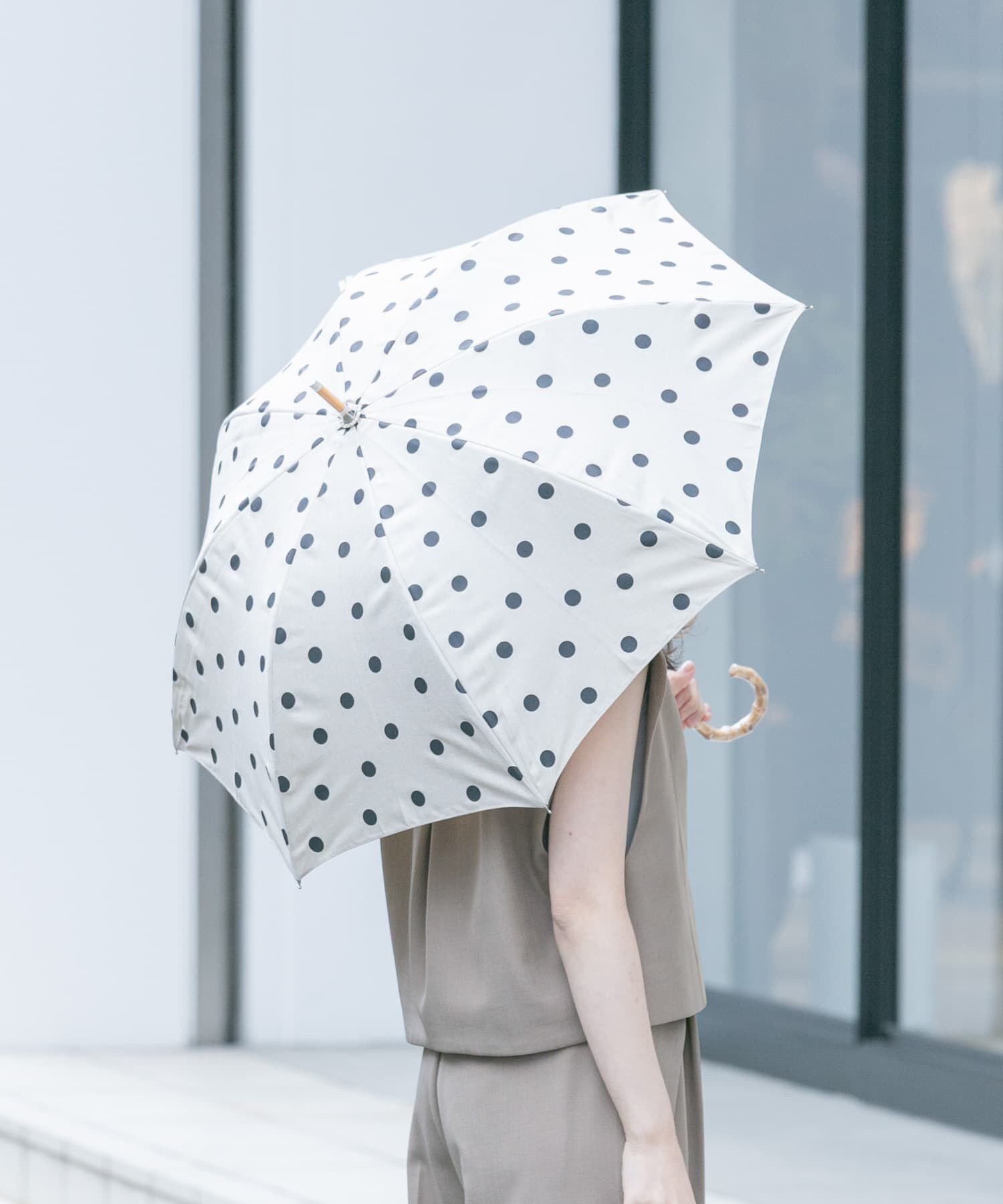 SMELLY「because　ドットバンブー長傘」|傘|