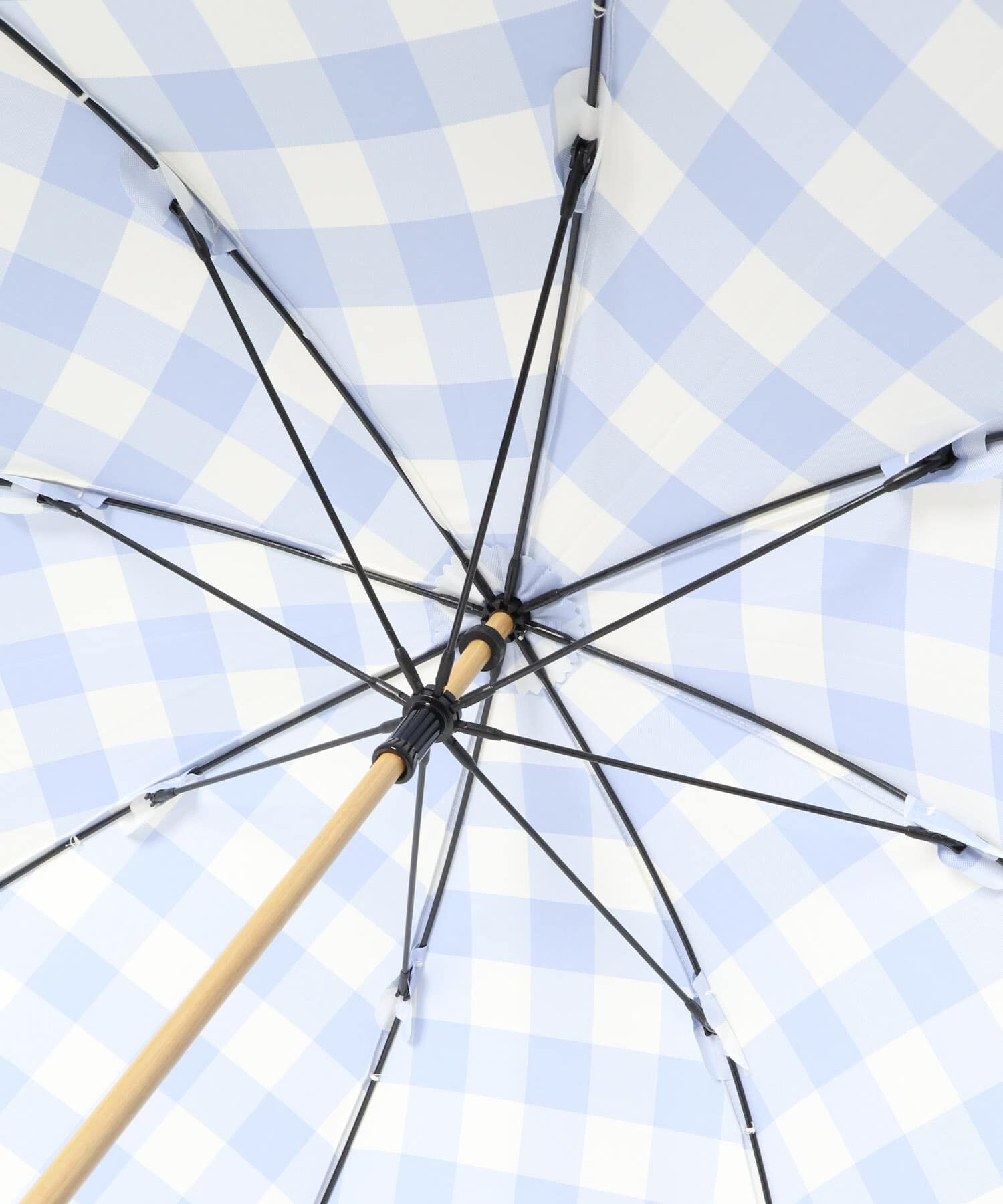 SMELLY「because　ギンガムチェックバンブー長傘」|傘|