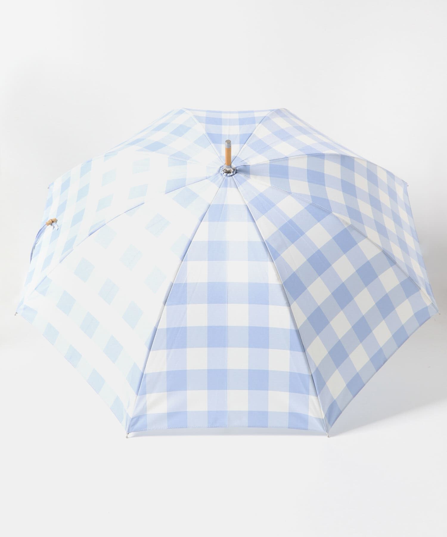 SMELLY「because　ギンガムチェックバンブー長傘」|傘|