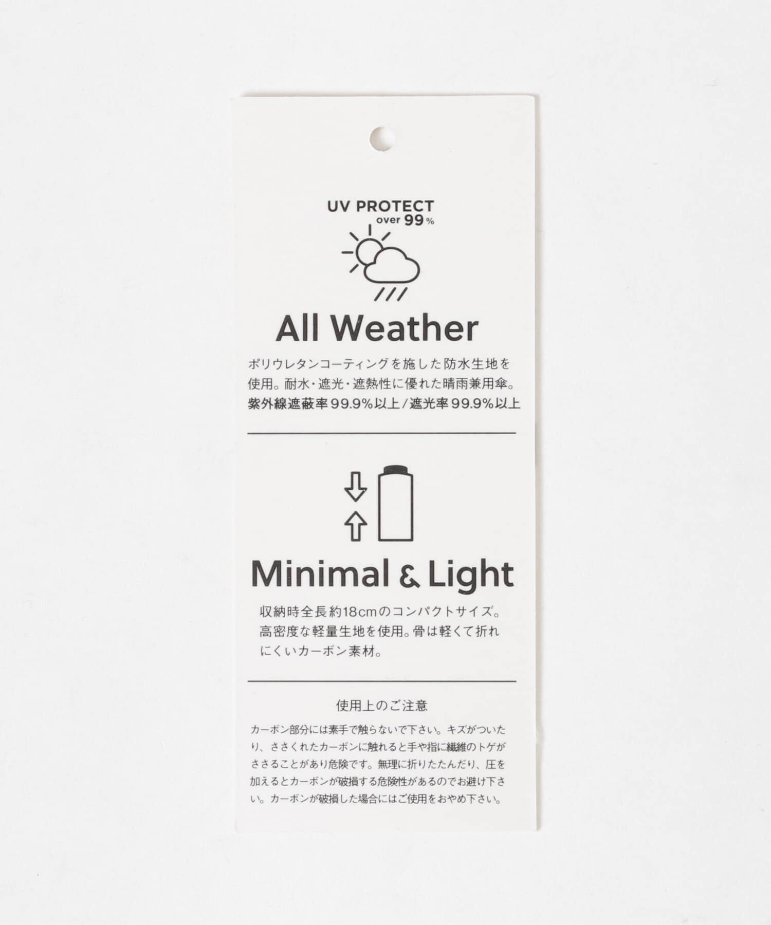 SMELLY「『晴雨兼用』because　ユニセックス オールウェザーミニマル」|傘|