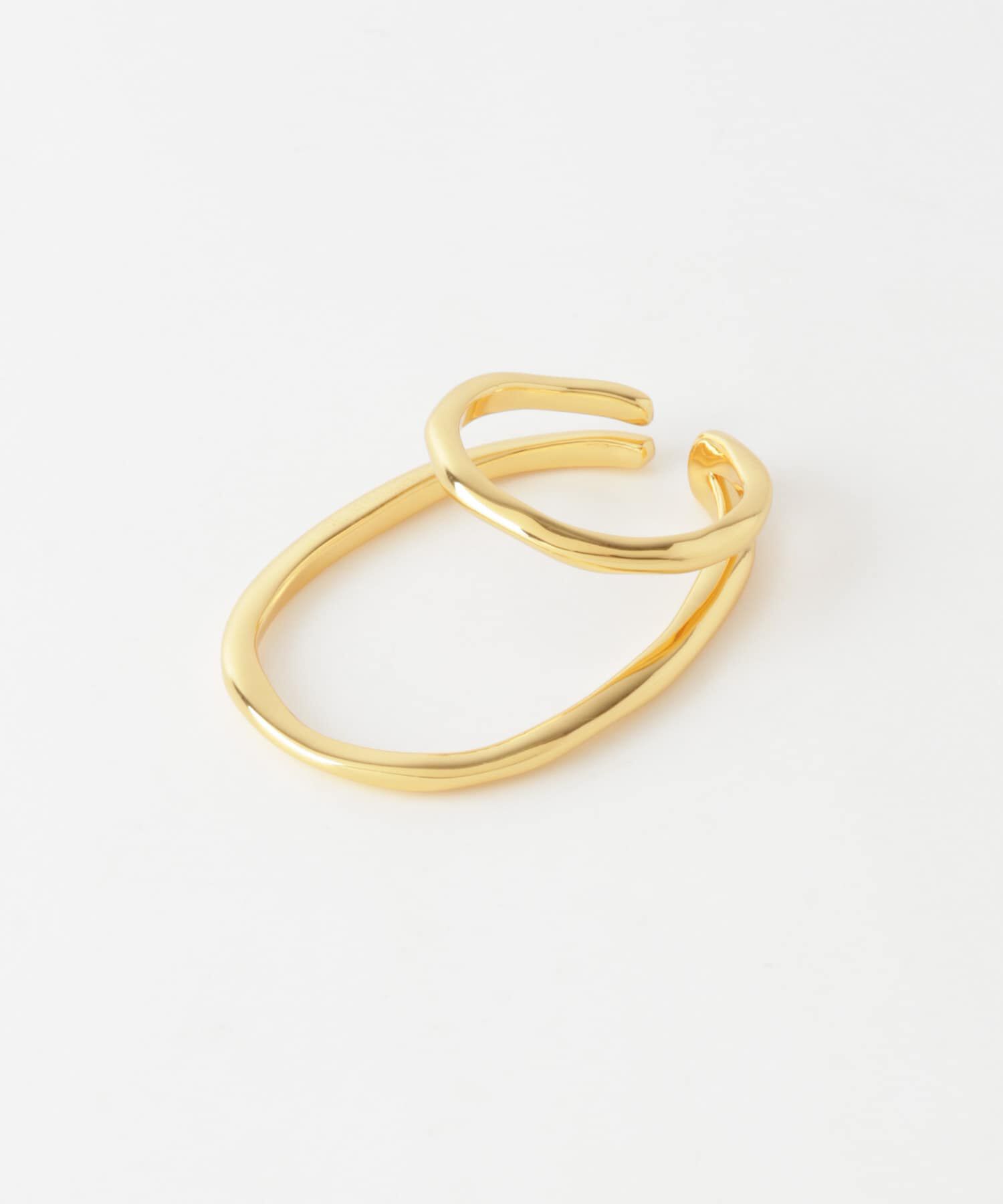 SMELLY「SMELLY so&rsquo;　double circle earcuff gld」|イヤリング|