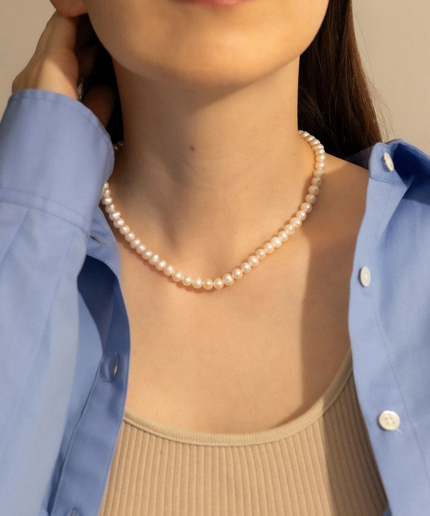 SMELLY「SMELLY so&rsquo;　2way pearl necklace slv」|ネックレス|