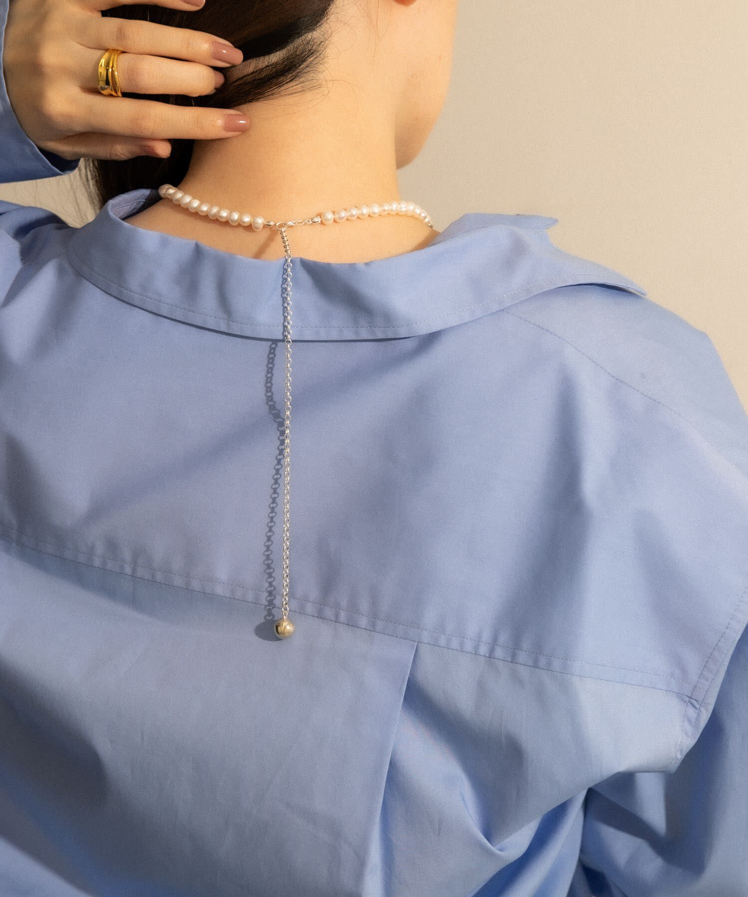 SMELLY「SMELLY so&rsquo;　2way pearl necklace slv」|ネックレス|