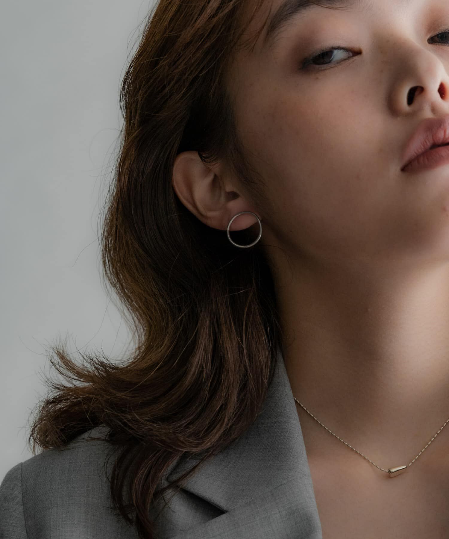 SMELLY「SMELLY so&rsquo;　curved circle pierce」|ピアス|