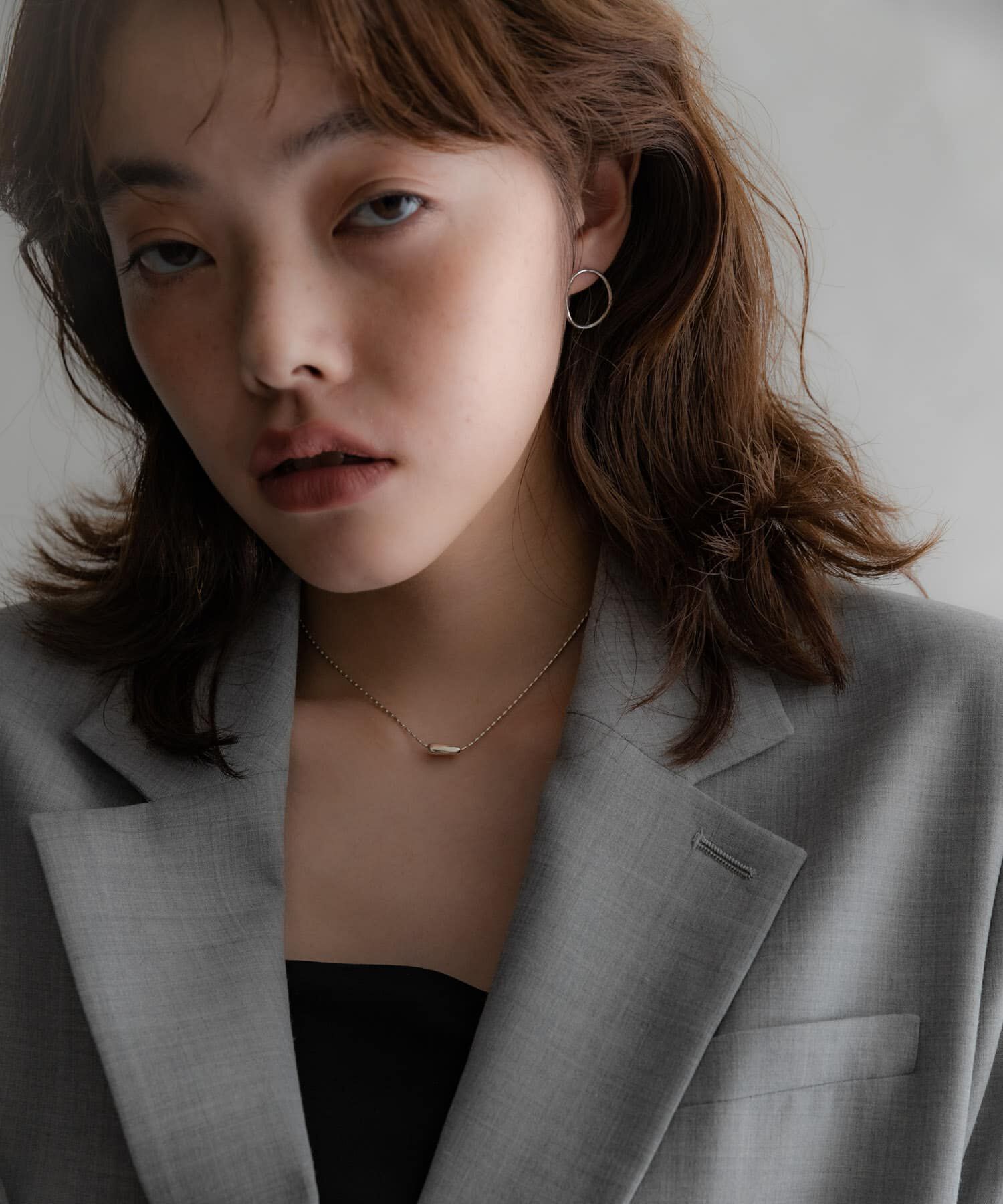 SMELLY「SMELLY so&rsquo;　curved circle pierce」|ピアス|