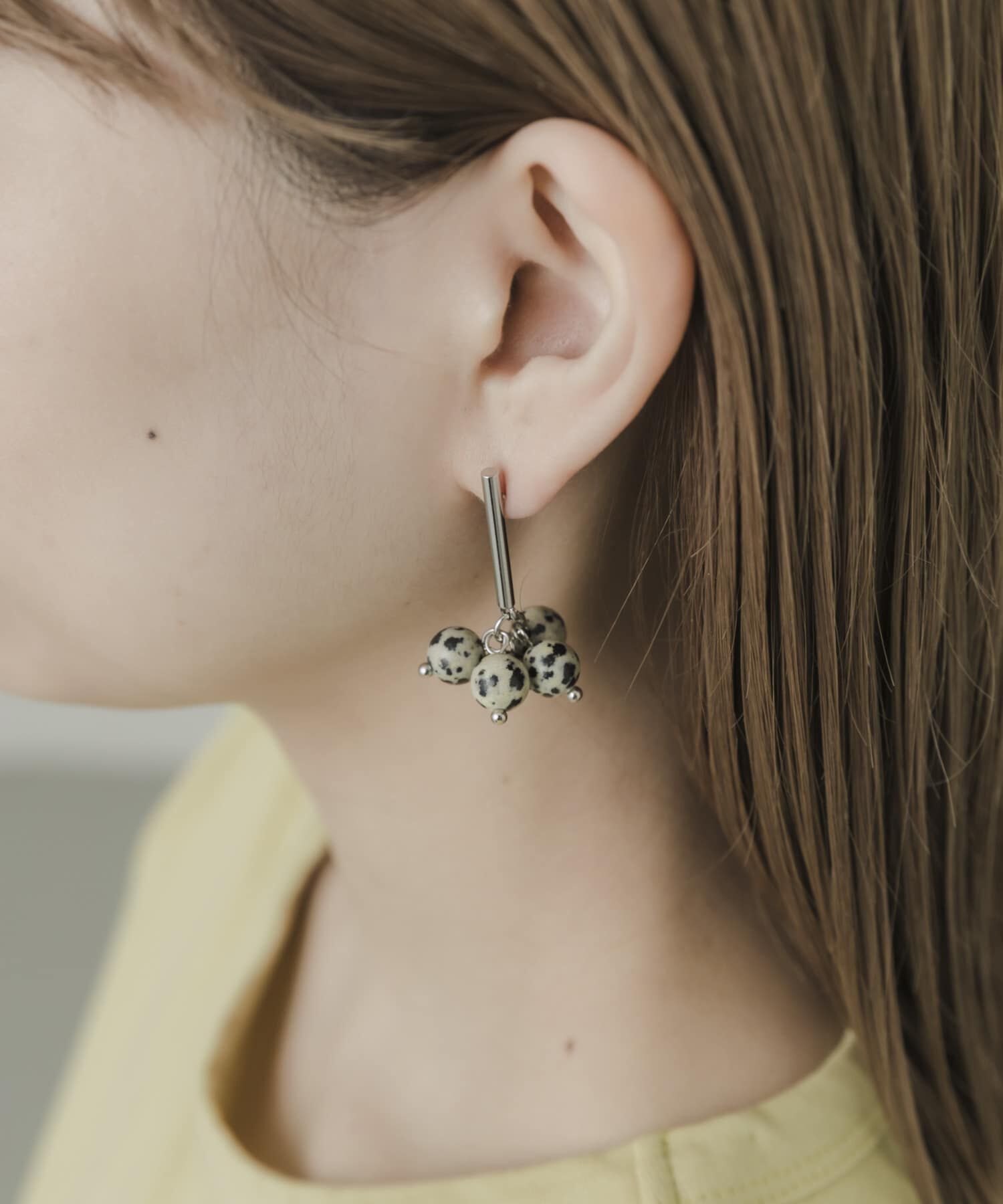 SMELLY「ストーンドロップピアス」|ピアス|