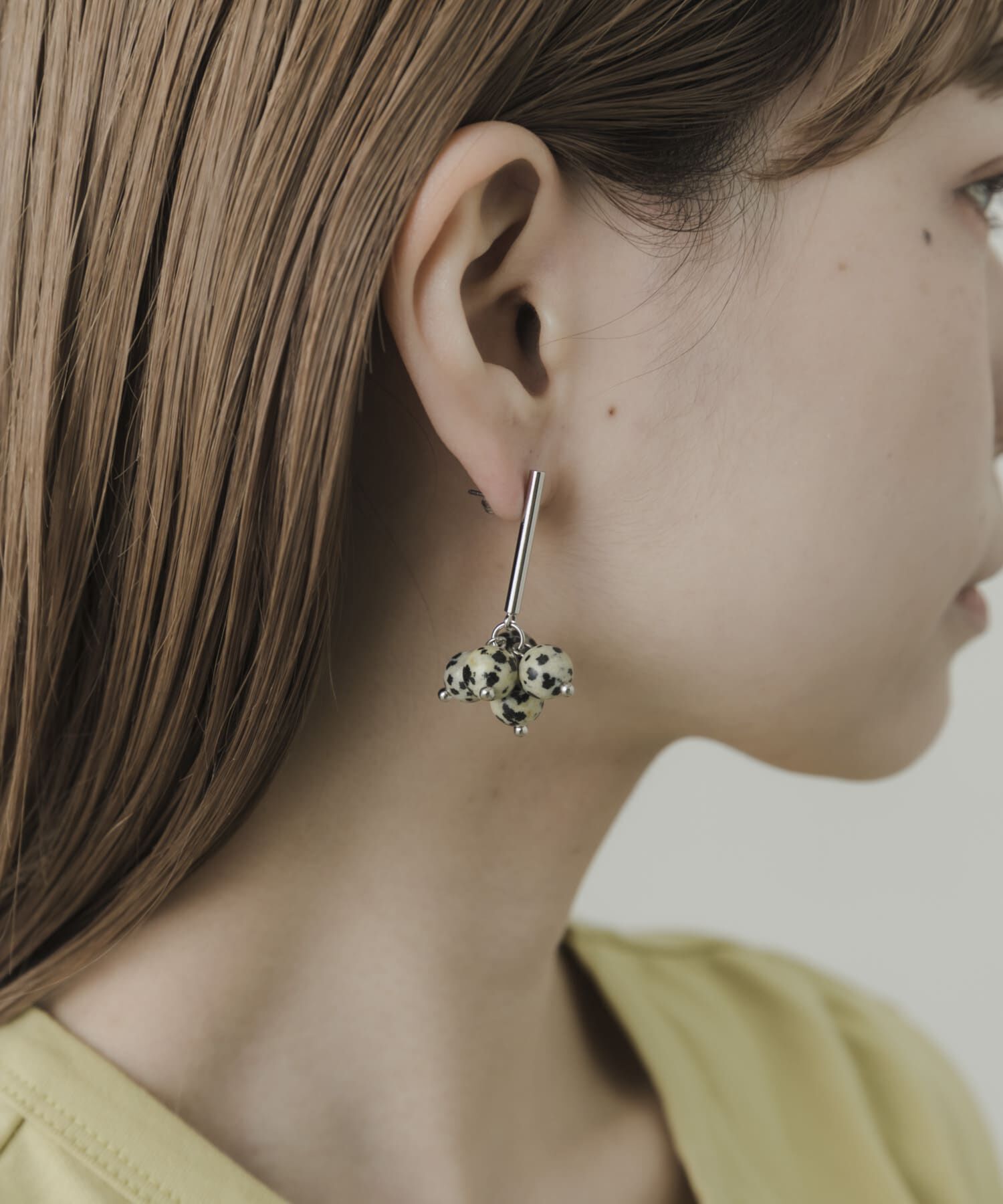 SMELLY「ストーンドロップピアス」|ピアス|