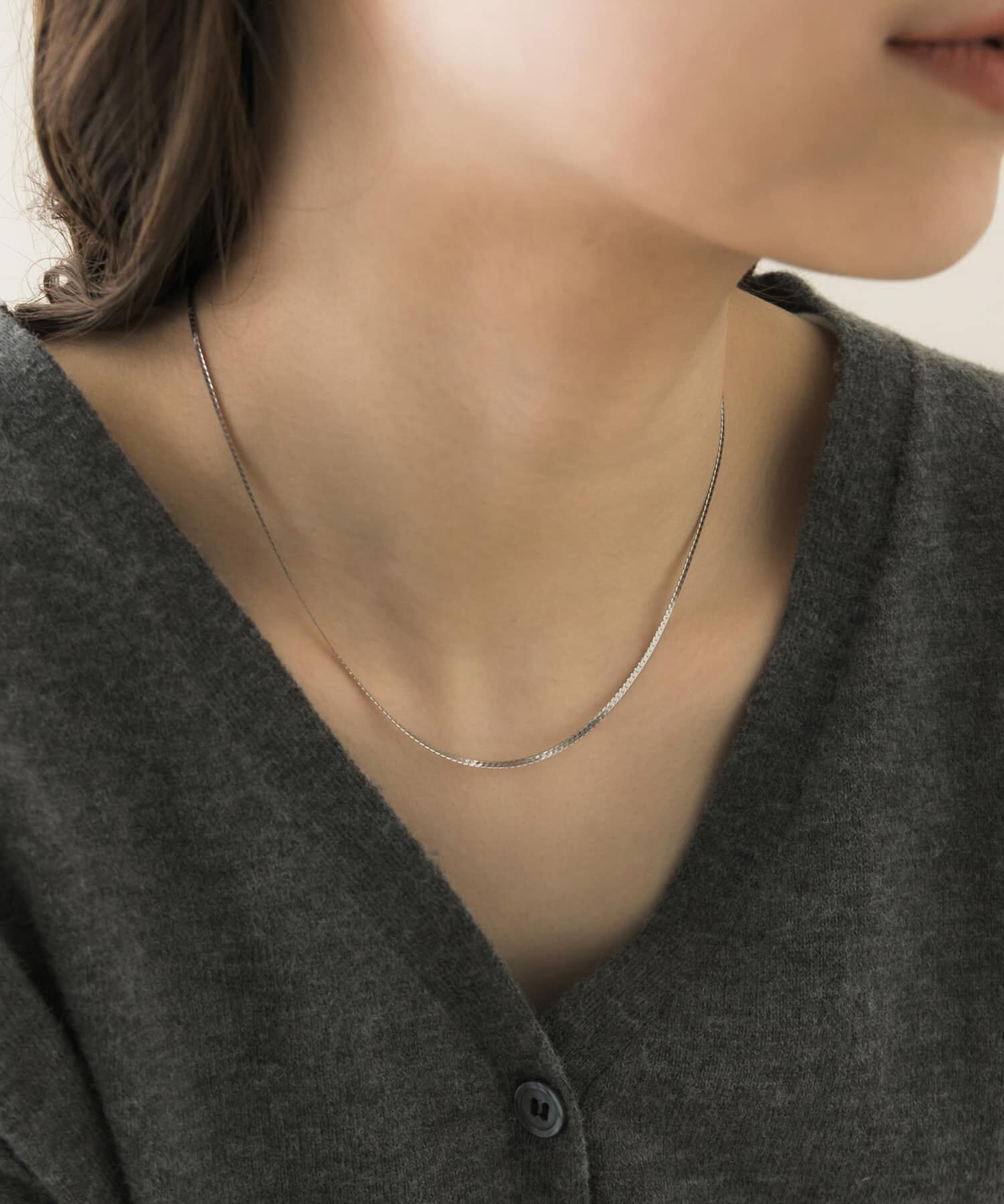 SMELLY「サージカルステンレスプレーンネックレス」|ネックレス|