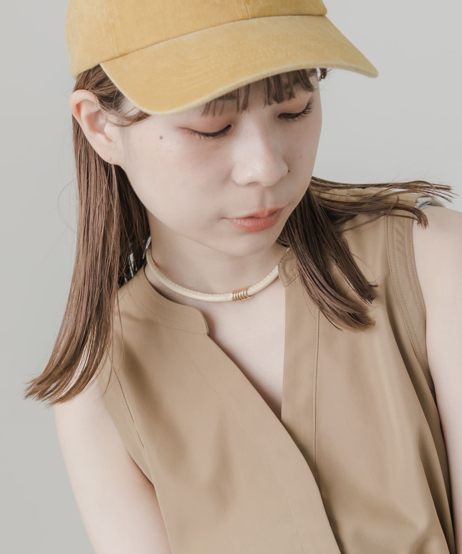 SMELLY「メタルリングコードチョーカー」|ネックレス|