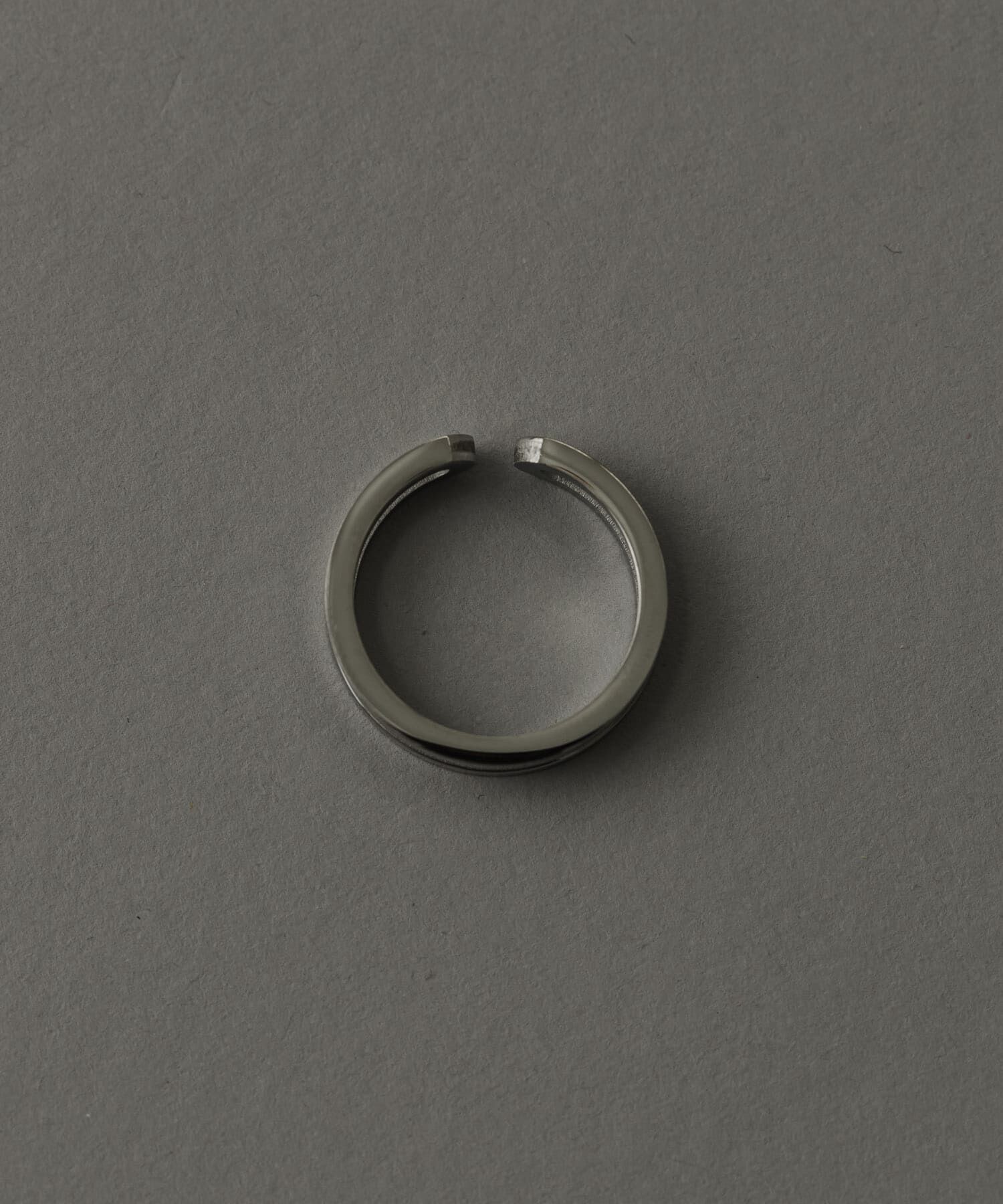 SMELLY「ステンレスダブルラインリング」|リング|