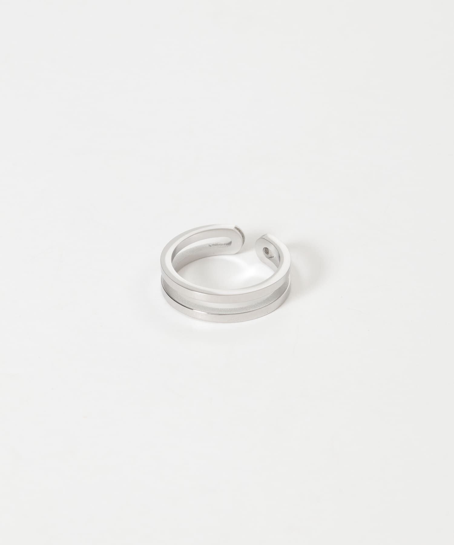 SMELLY「ステンレスダブルラインリング」|リング|