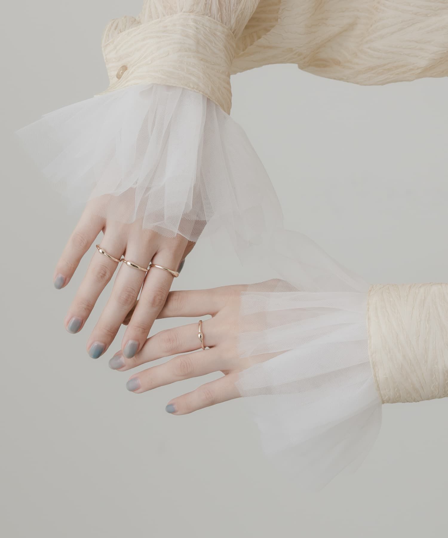 SMELLY「チュールシュシュカフスセット」|ヘアゴム・シュシュ|