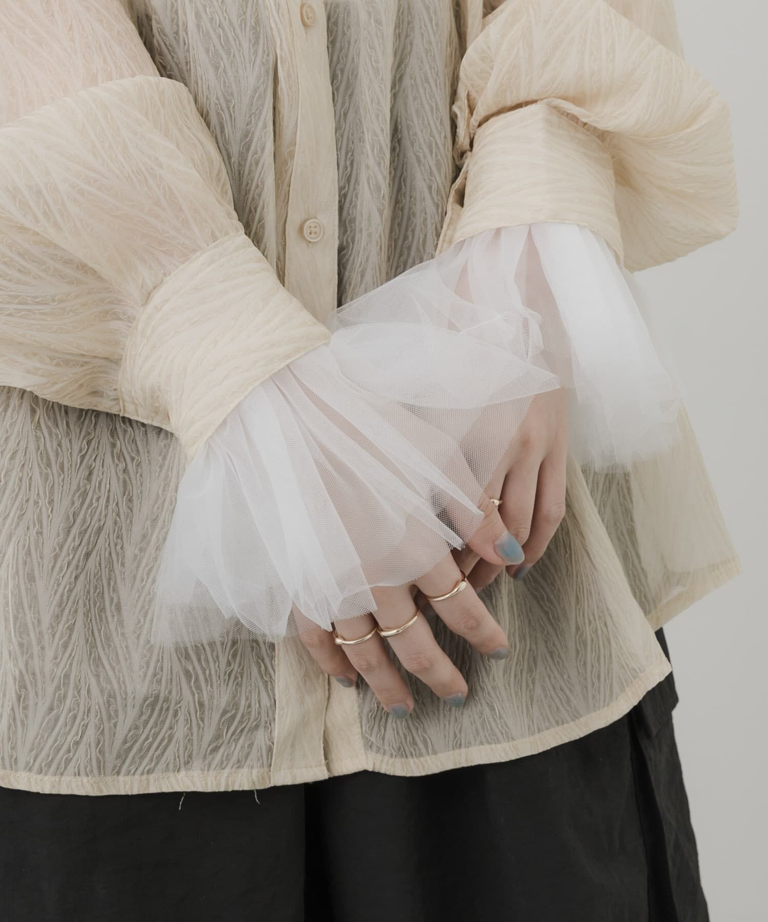 SMELLY「チュールシュシュカフスセット」|ヘアゴム・シュシュ|