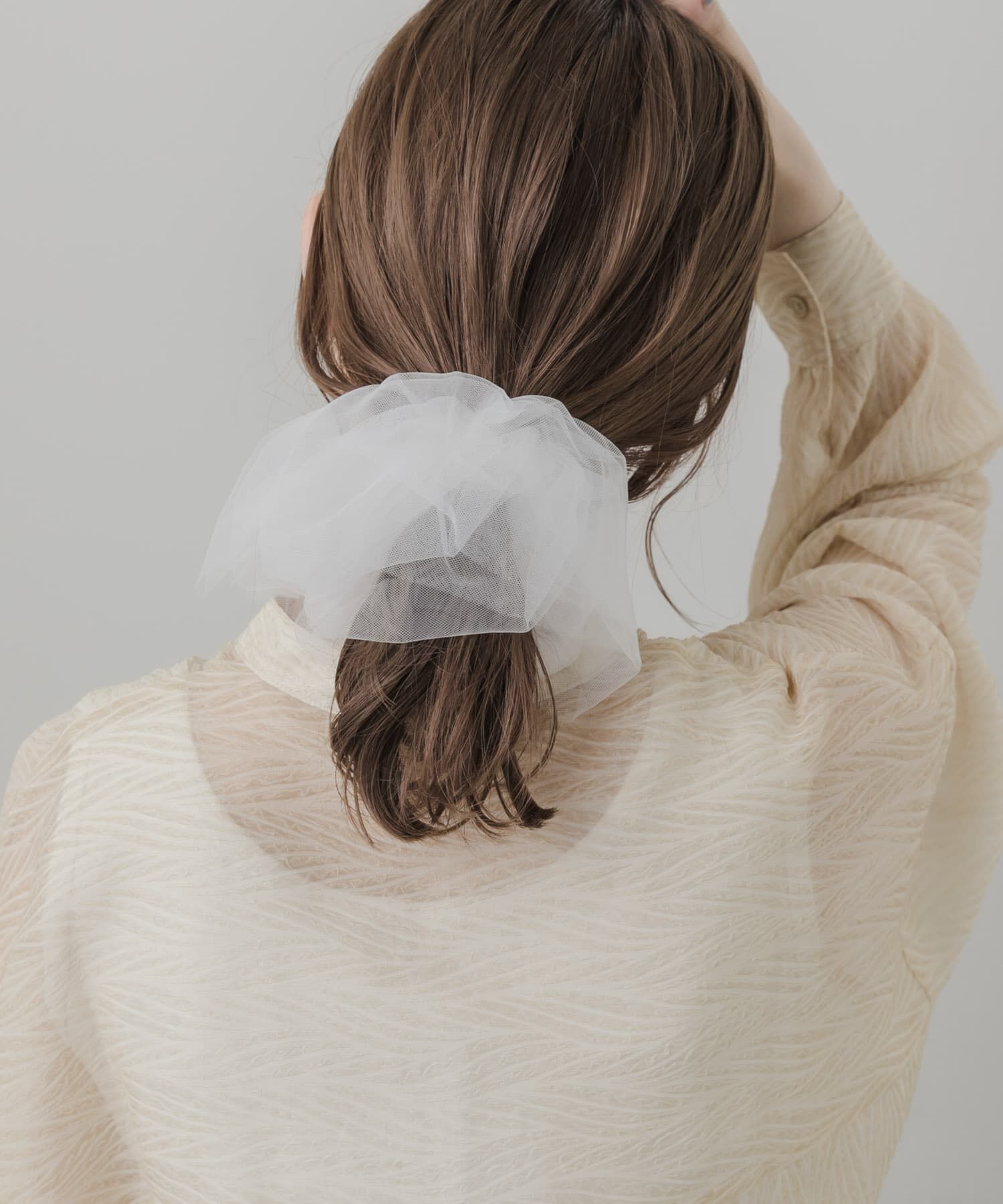 SMELLY「チュールシュシュカフスセット」|ヘアゴム・シュシュ|