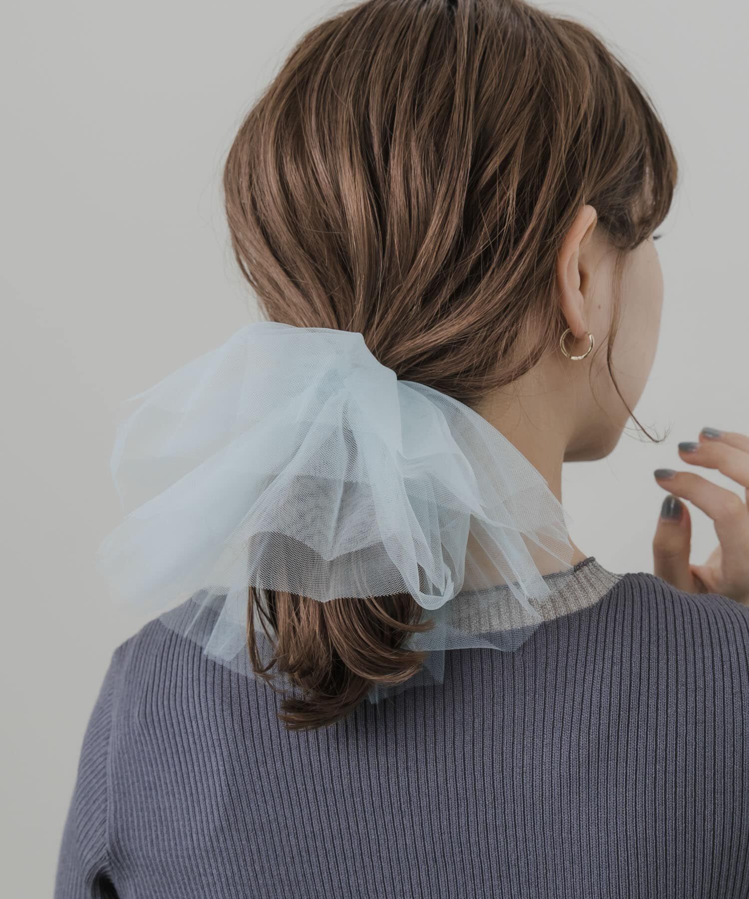 SMELLY「チュールシュシュカフスセット」|ヘアゴム・シュシュ|