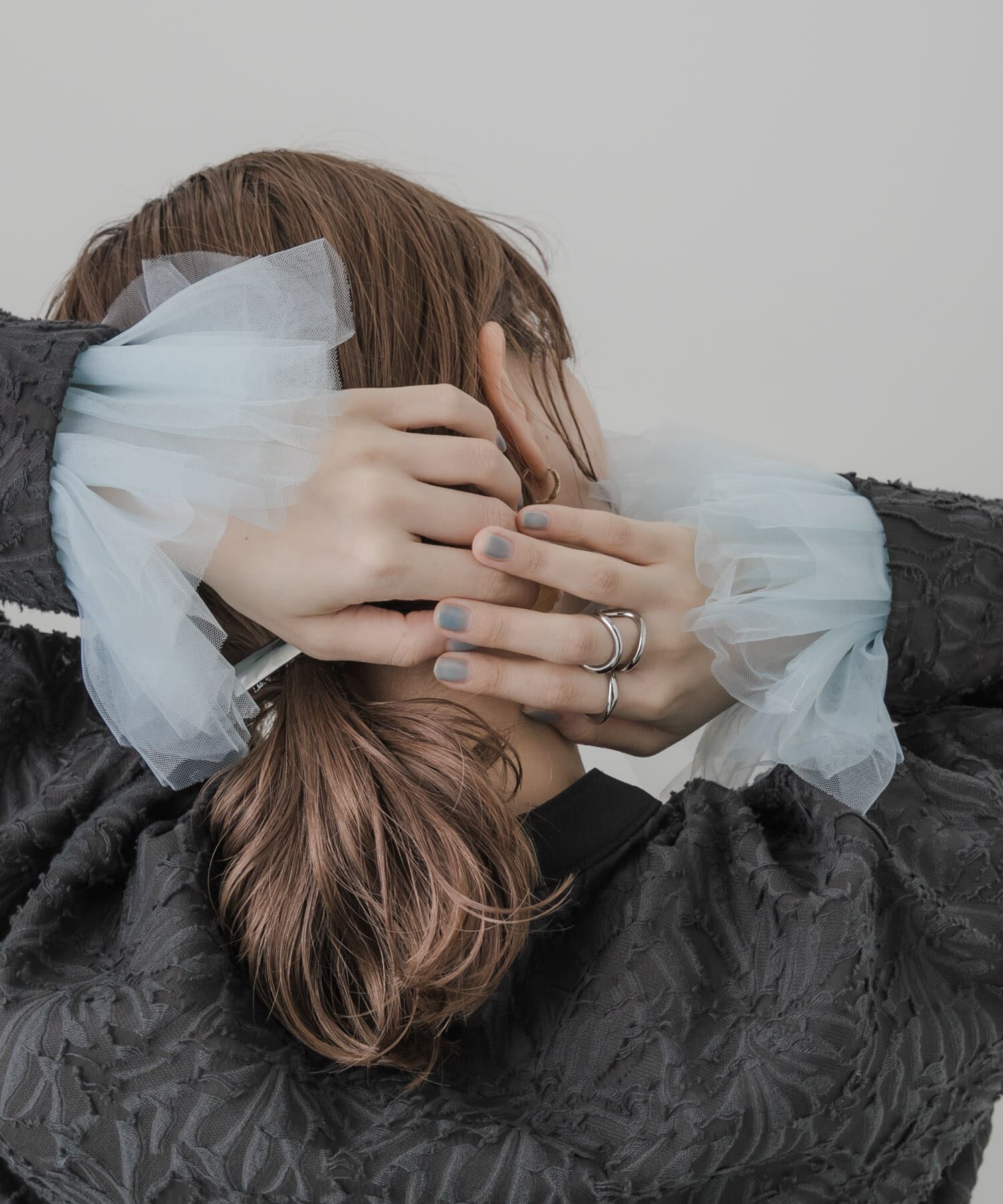 SMELLY「チュールシュシュカフスセット」|ヘアゴム・シュシュ|