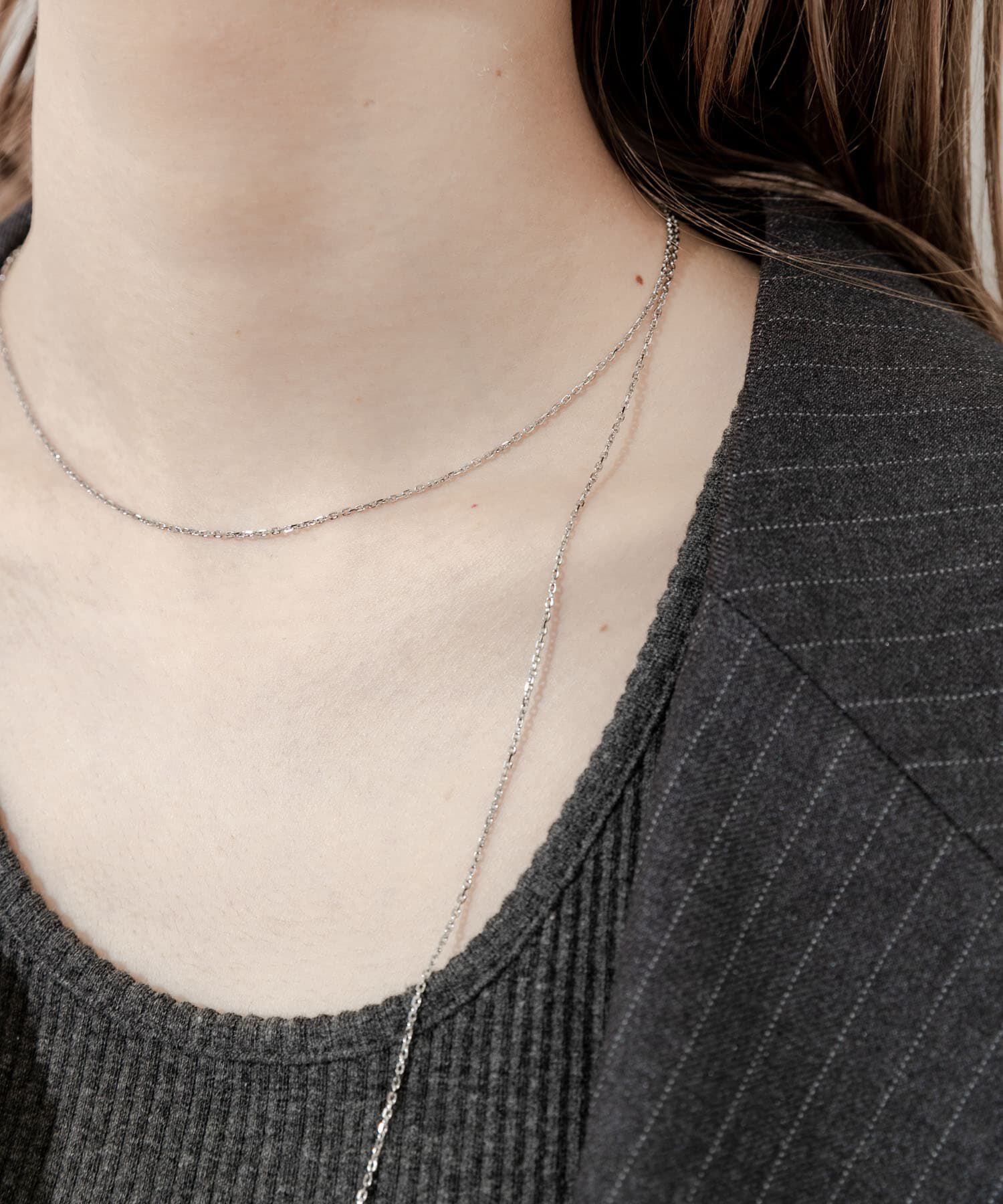 SMELLY「ステンレスレイヤードネックレス」|ネックレス|