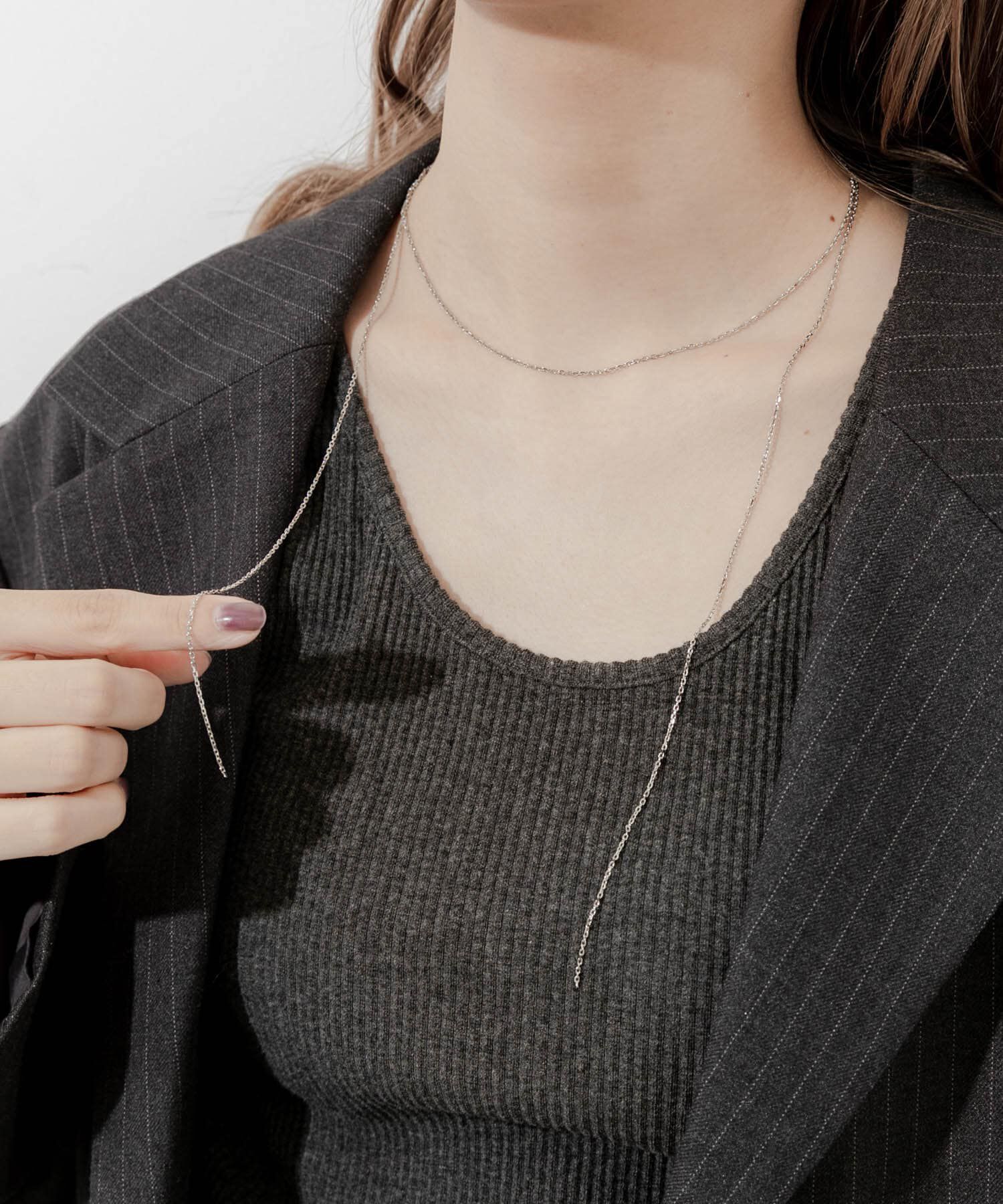 SMELLY「ステンレスレイヤードネックレス」|ネックレス|