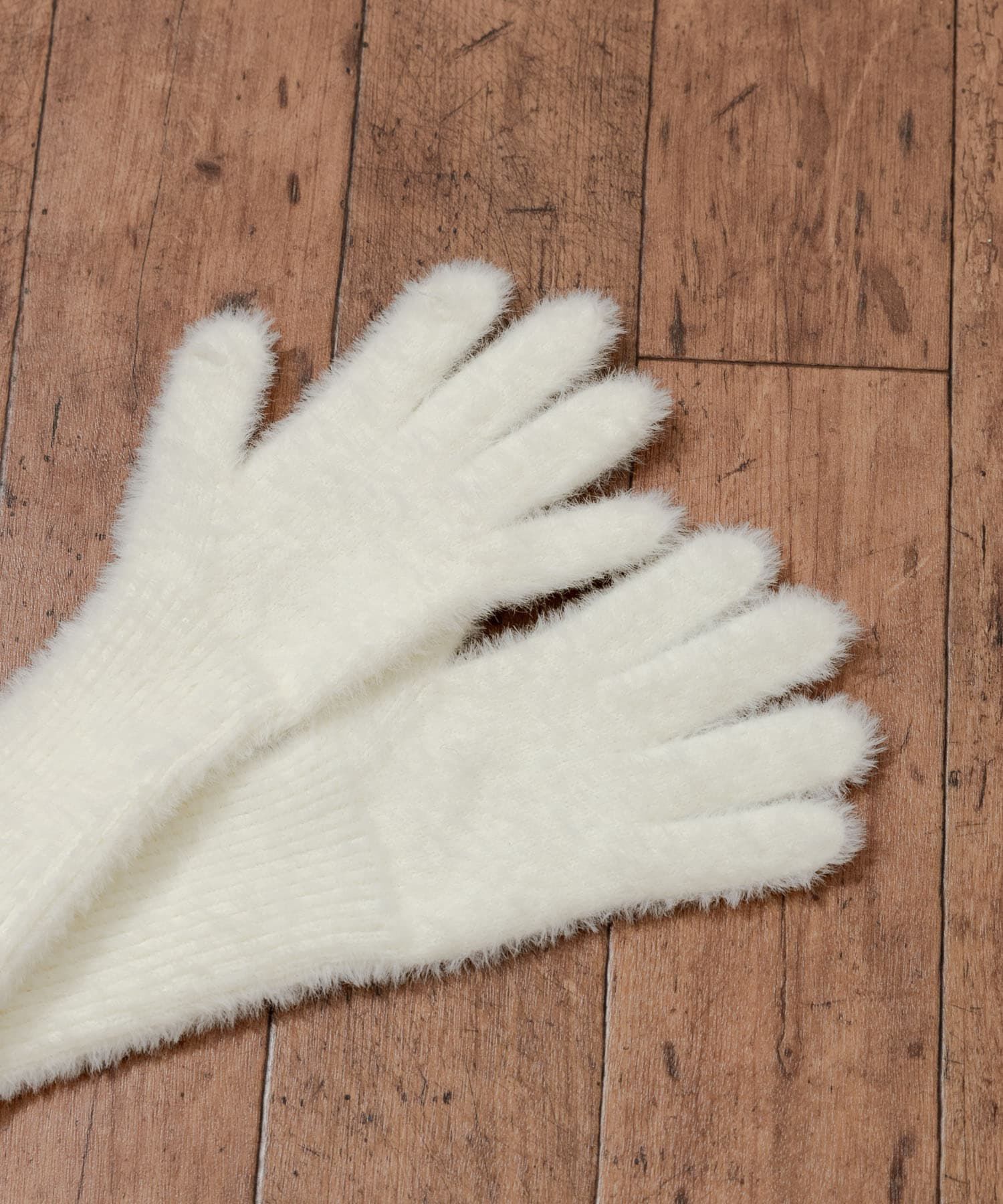 SMELLY「シャギーニットロンググローブ」|手袋|