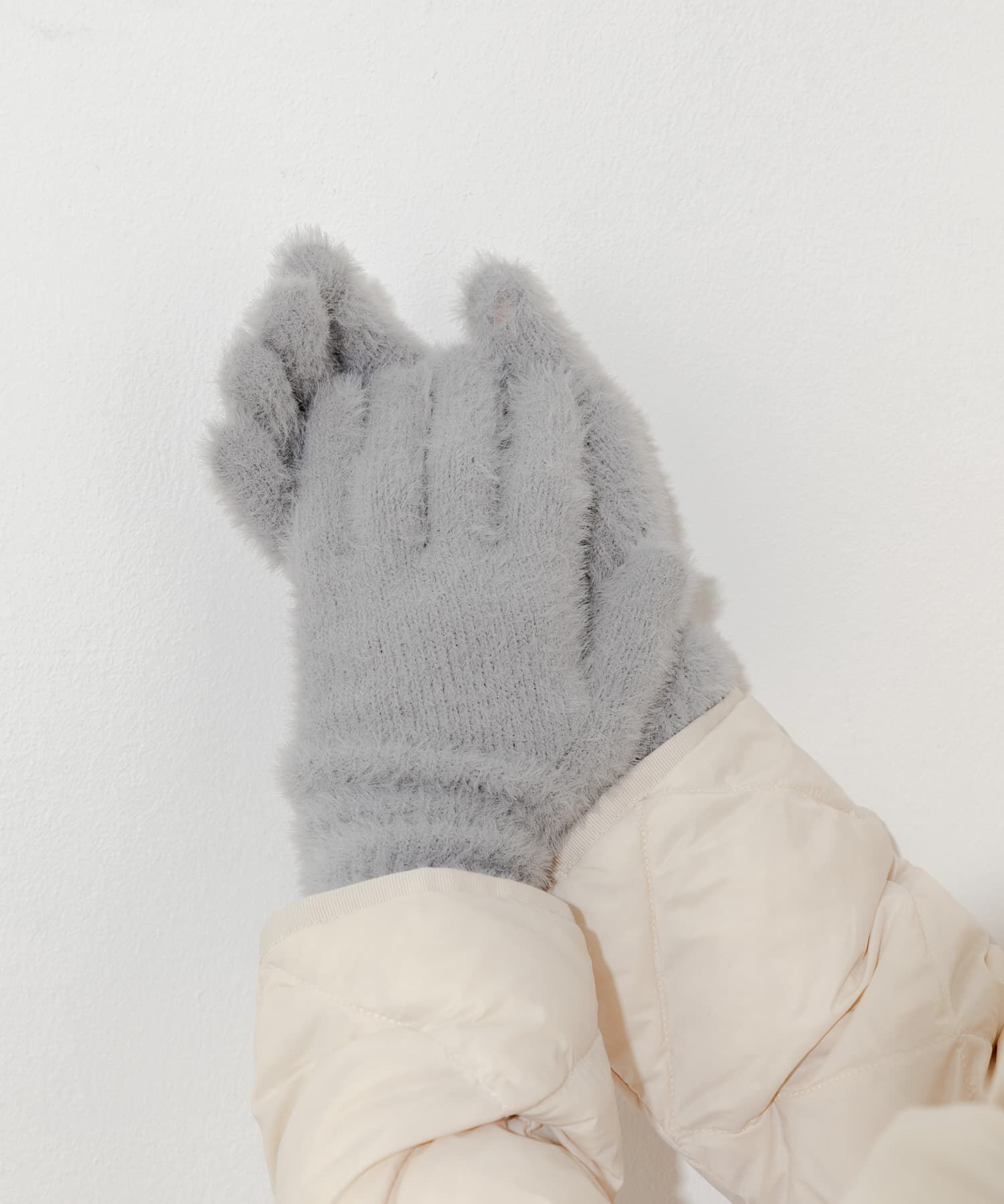 SMELLY「シャギーニットロンググローブ」|手袋|