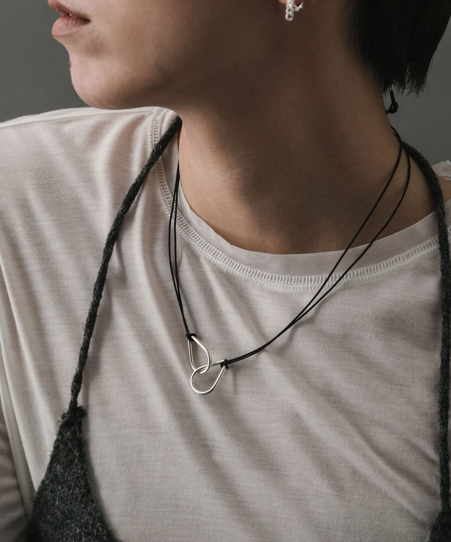 SMELLY「SMELLY so&rsquo;　twin drop cord necklace」|ネックレス|
