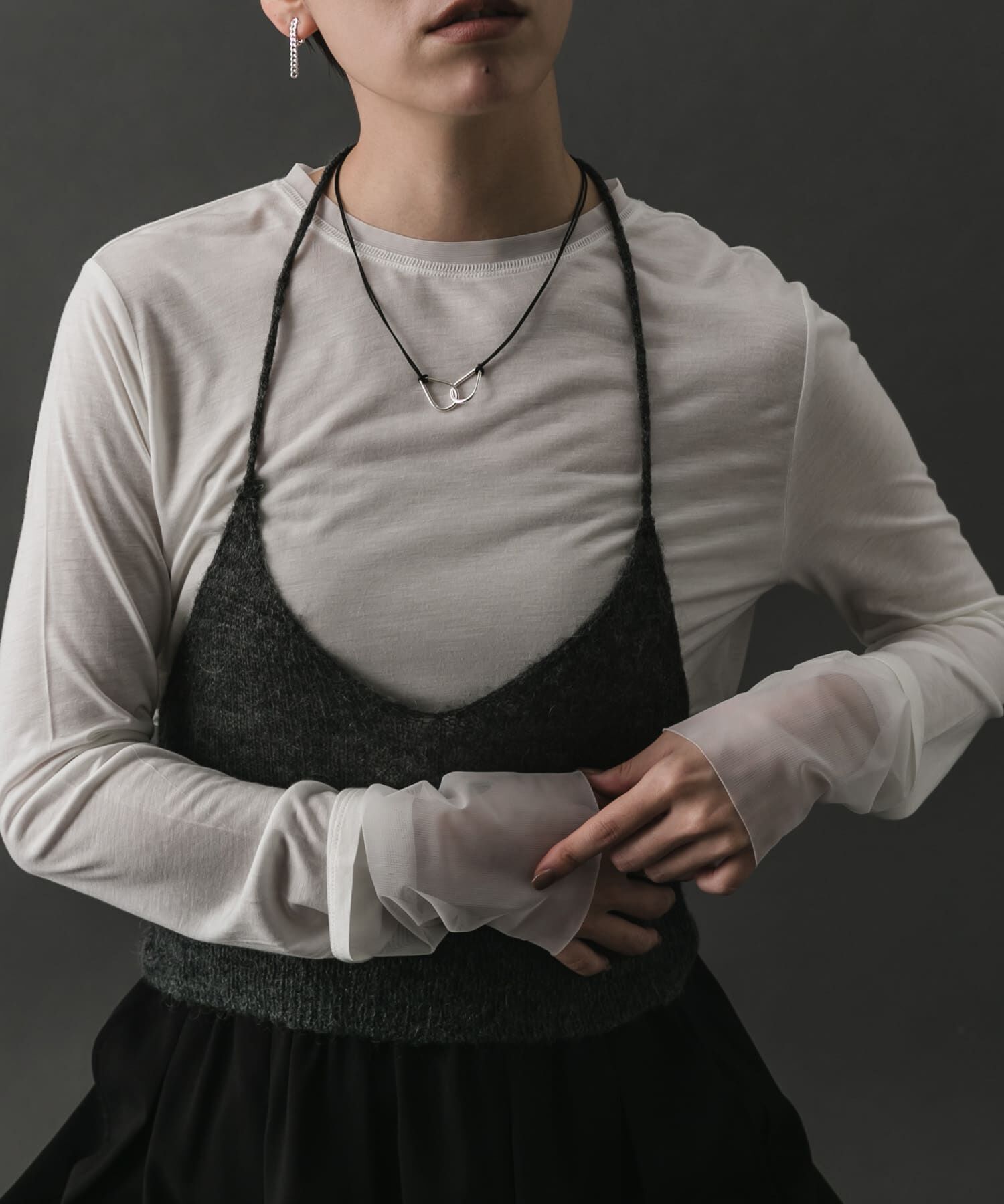 SMELLY「SMELLY so&rsquo;　twin drop cord necklace」|ネックレス|