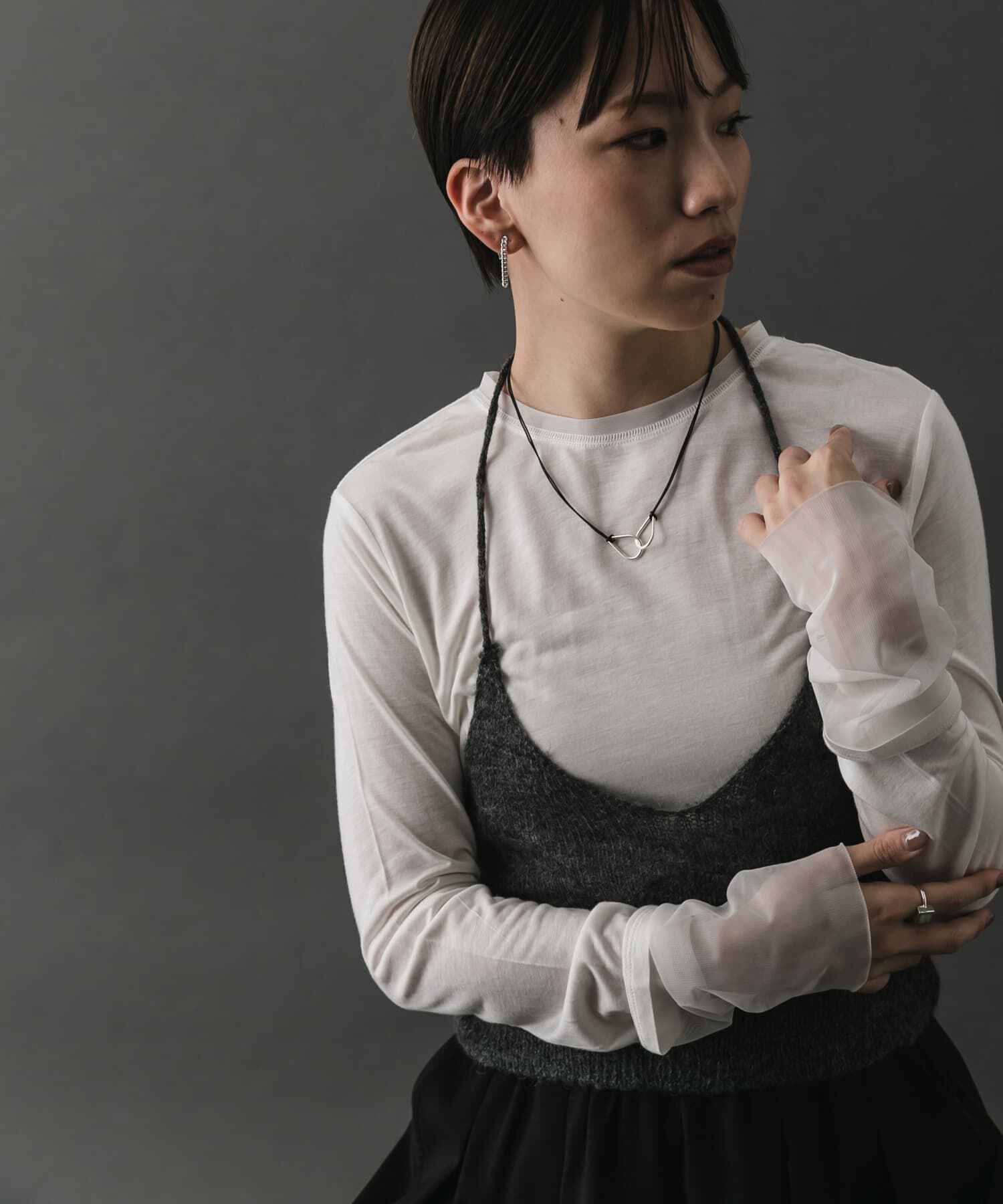 SMELLY「SMELLY so&rsquo;　twin drop cord necklace」|ネックレス|