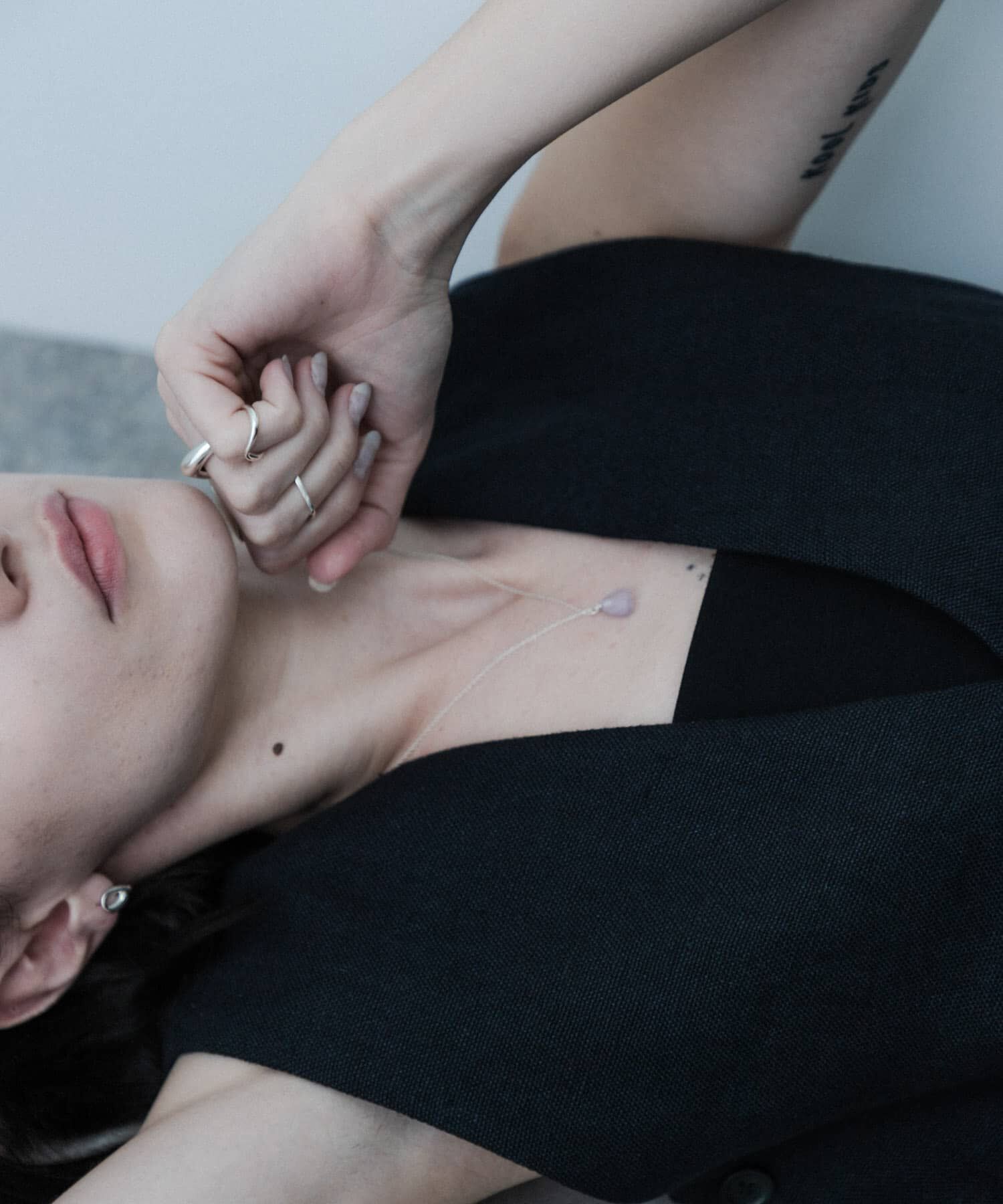 SMELLY「SMELLY so&rsquo;　amethyst slide necklace」|ネックレス|