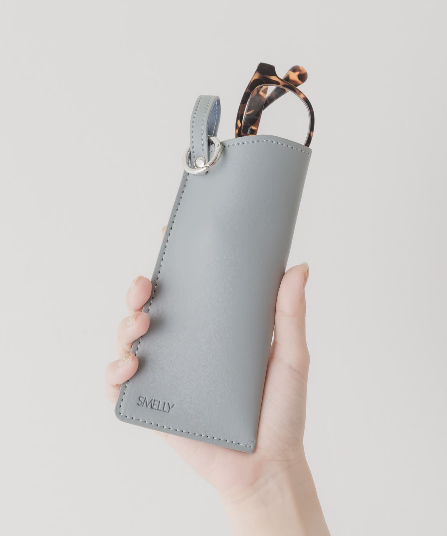 SMELLY「メガネケース」|ポーチ|ブルー系その他