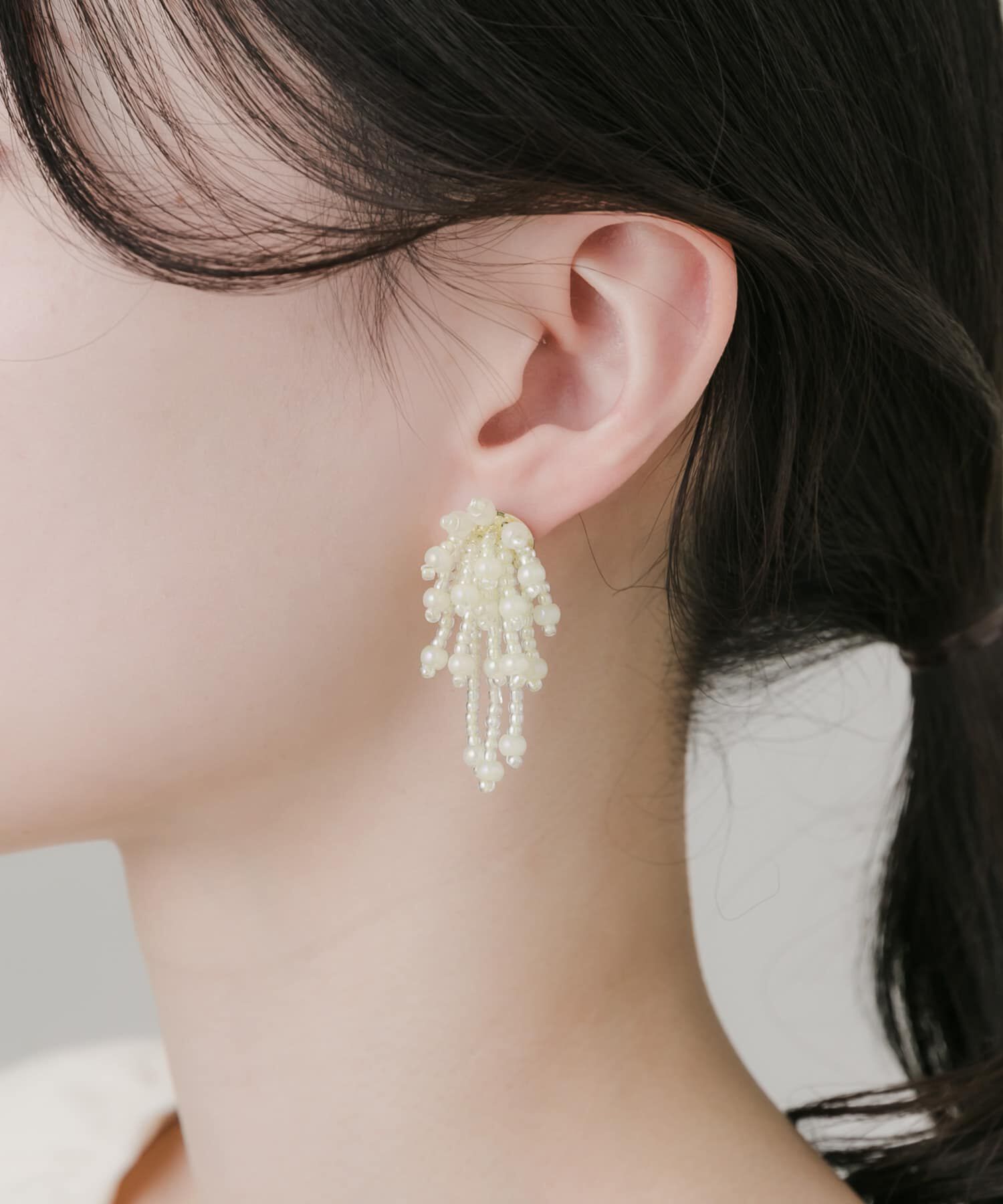 SMELLY「ビーズシャワーピアス」|ピアス|