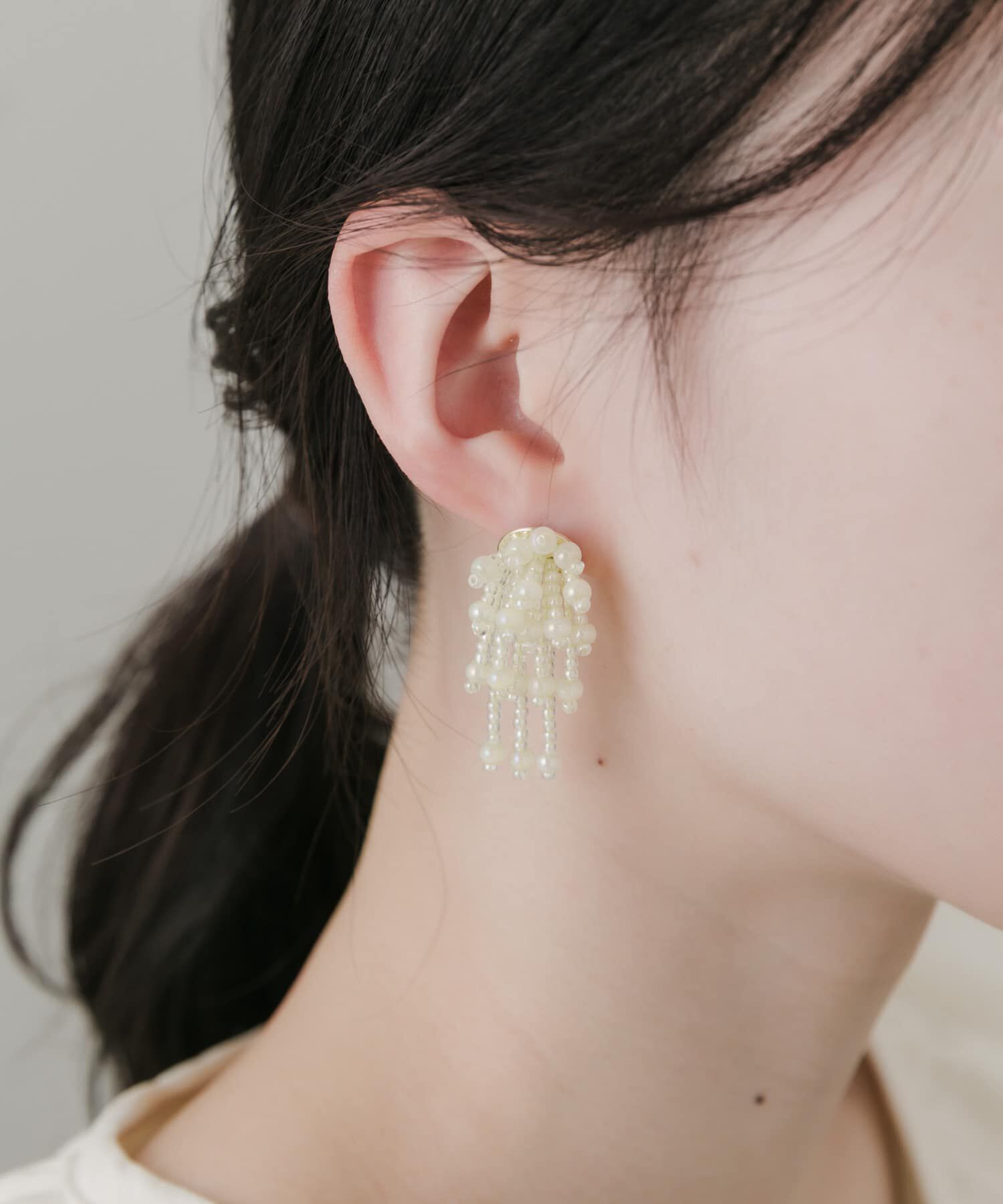 SMELLY「ビーズシャワーピアス」|ピアス|