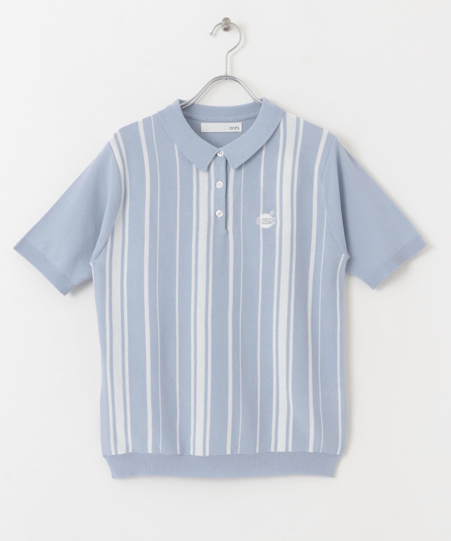 Sonny Label 「OOPS　ストライプ半袖ポロシャツ」|ポロシャツ|