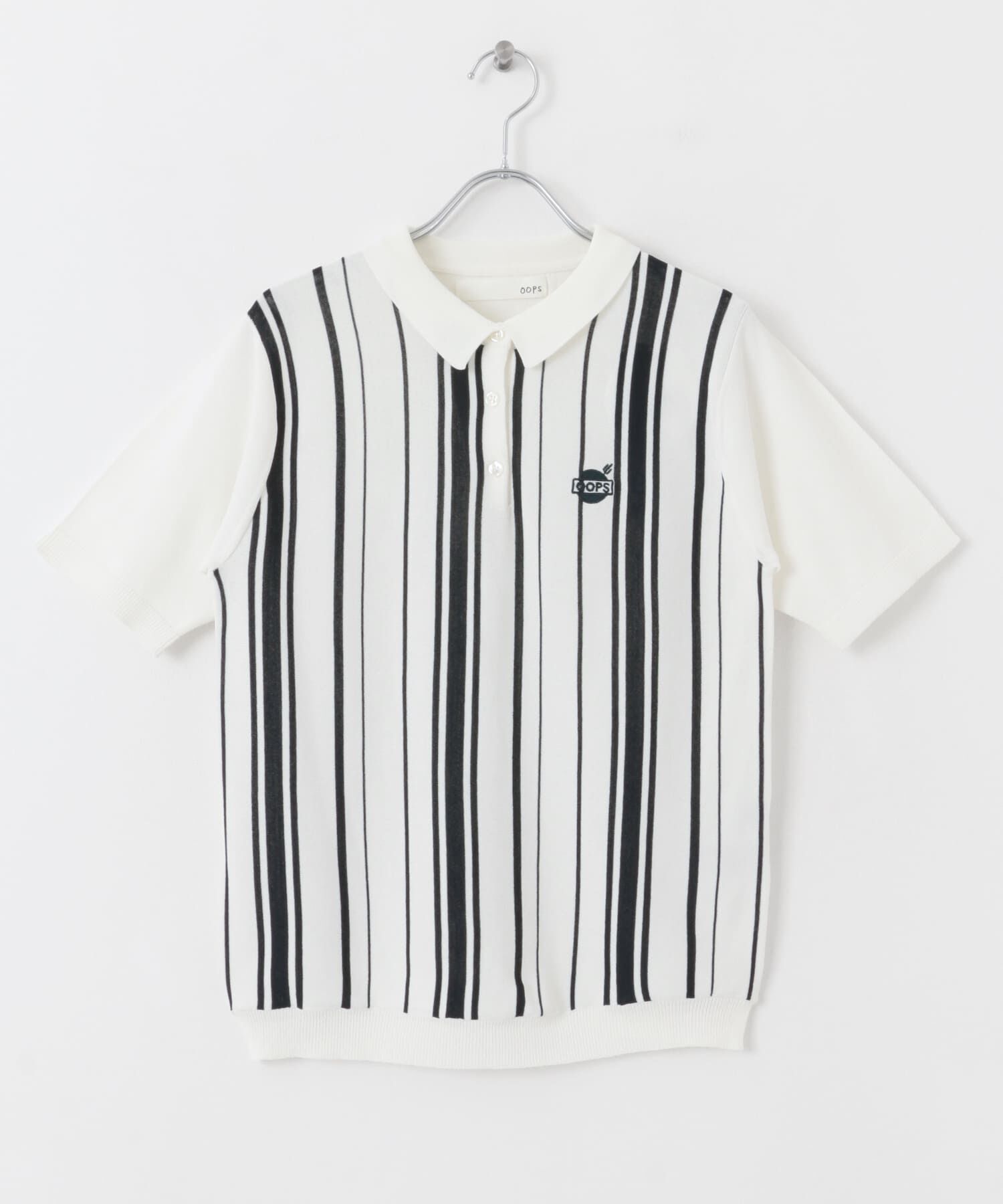 Sonny Label 「OOPS　ストライプ半袖ポロシャツ」|ポロシャツ|