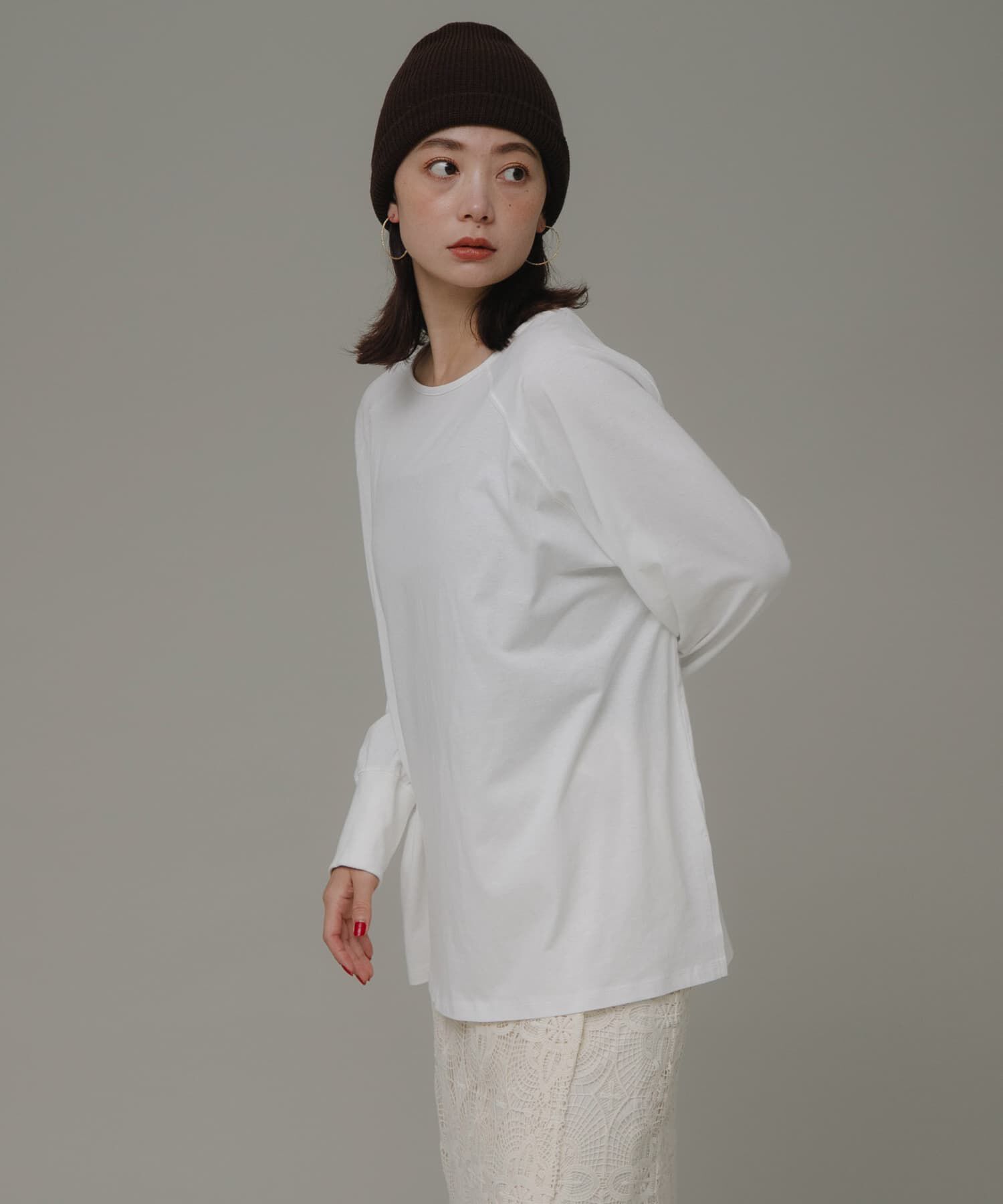 Sonny Label 「チュニックロングTシャツ」|Tシャツ・カットソー|