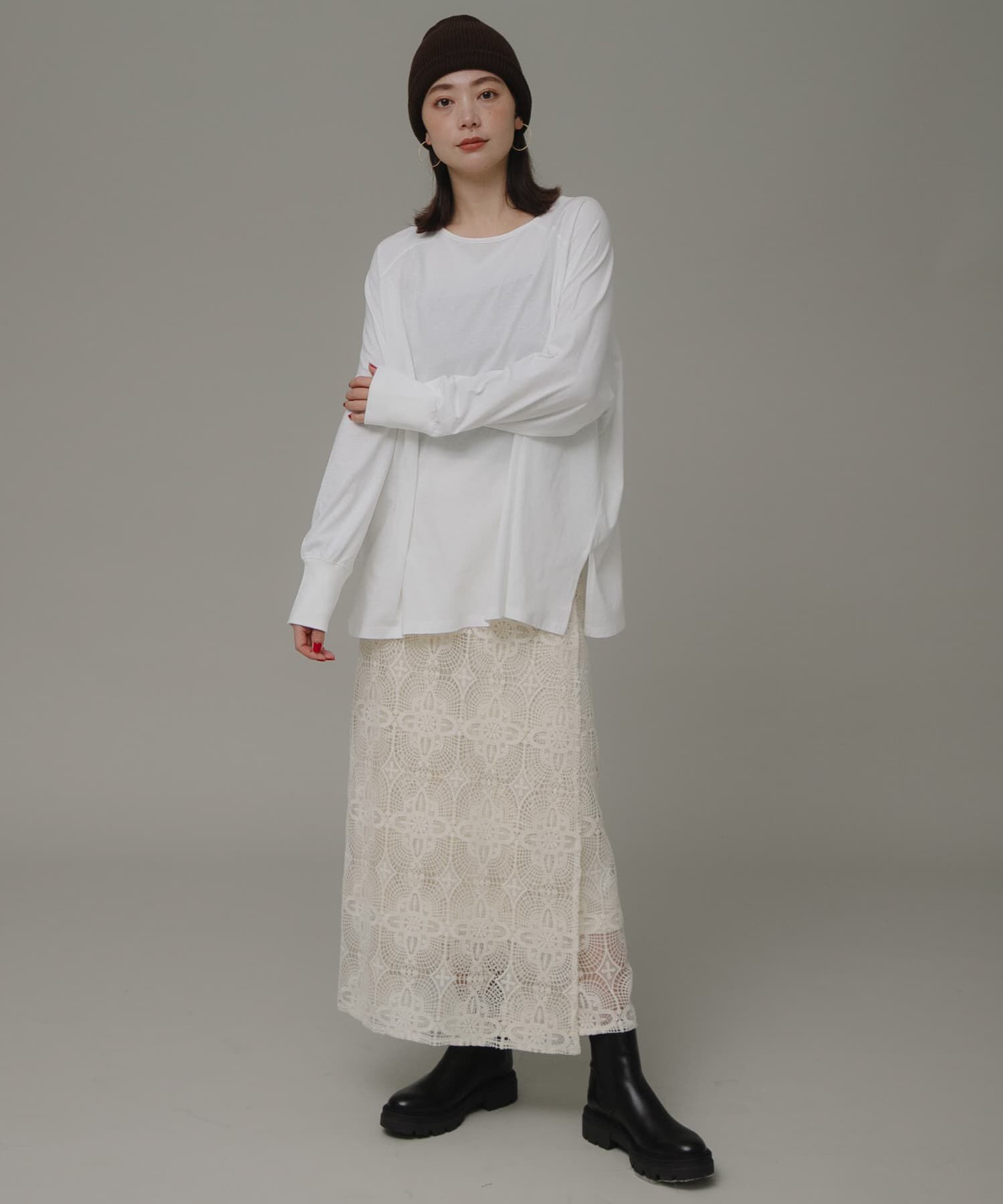 Sonny Label 「チュニックロングTシャツ」|Tシャツ・カットソー|